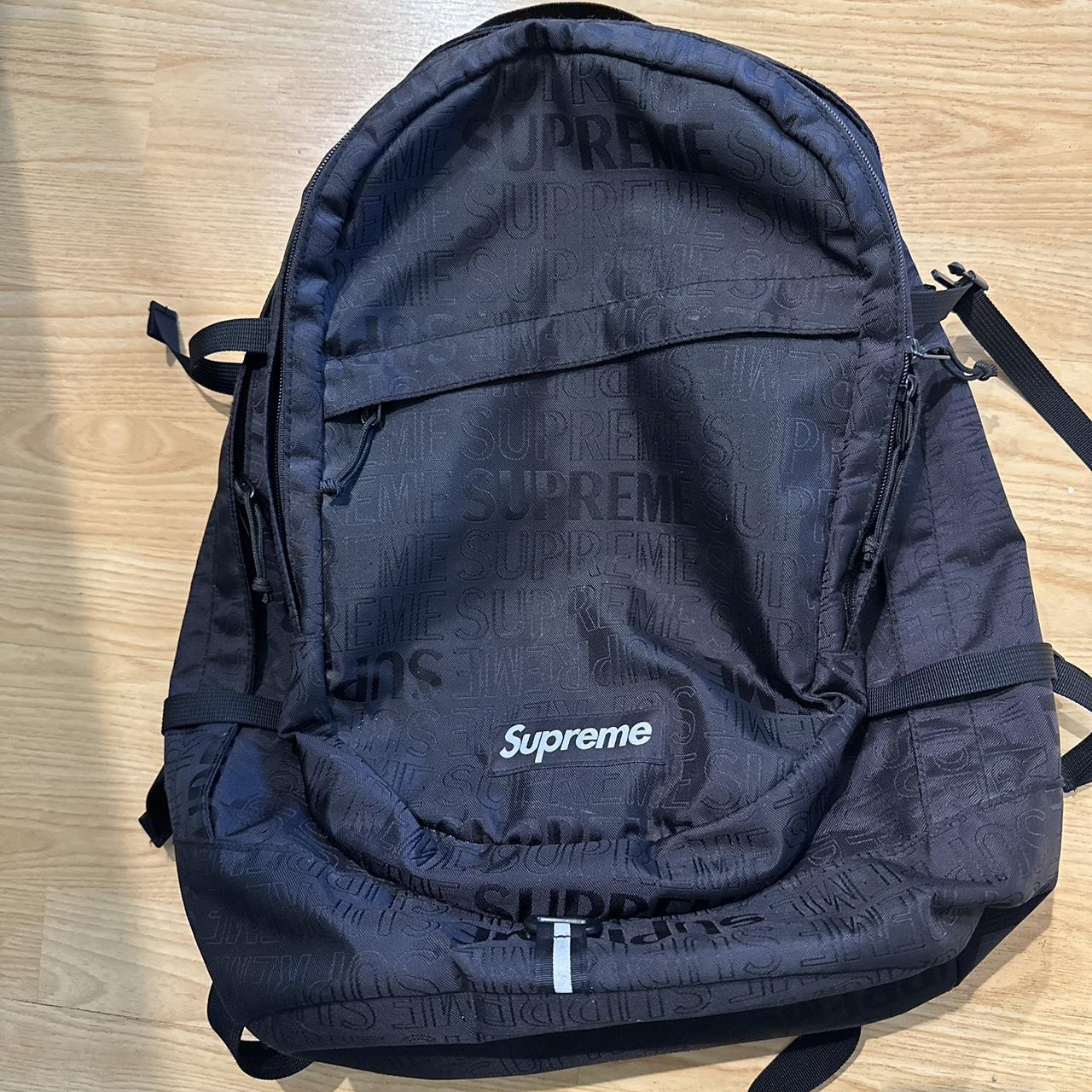 Supreme backpack SS19 Black Light use Great... Depop