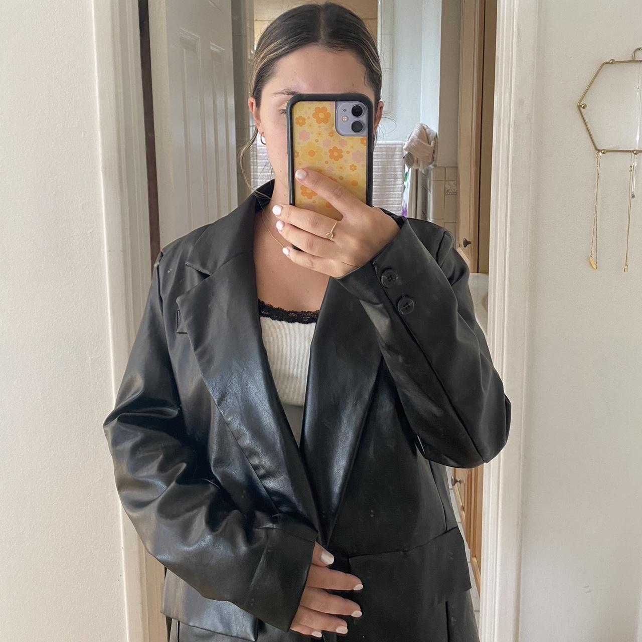 Princess Polly leather jacket! Bought this from... - Depop