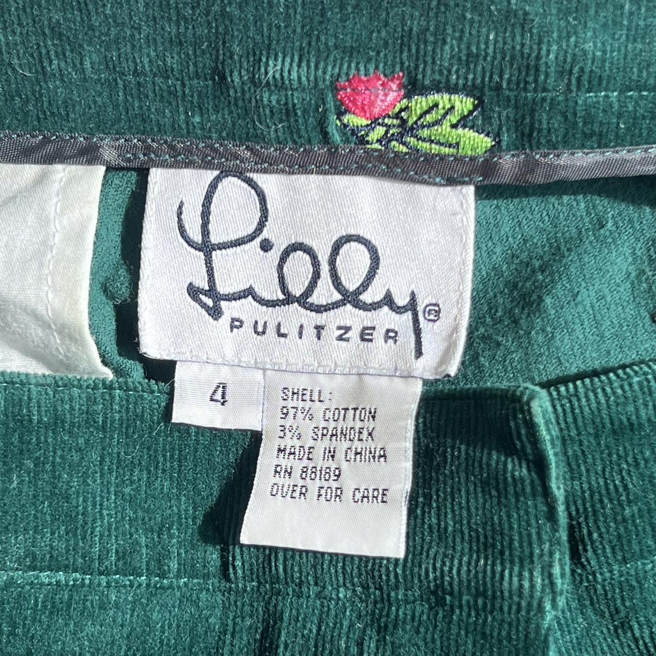 Lilly Pulitzer Women's Pink and Green Trousers | Depop