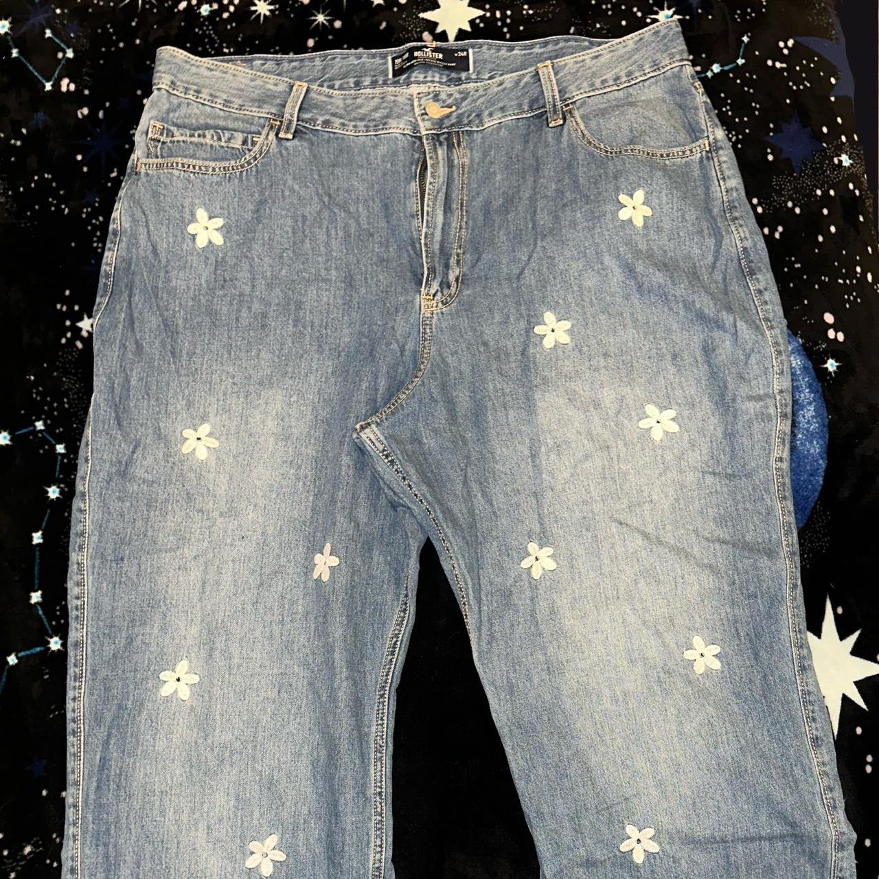 Hollister sale embroidered jeans