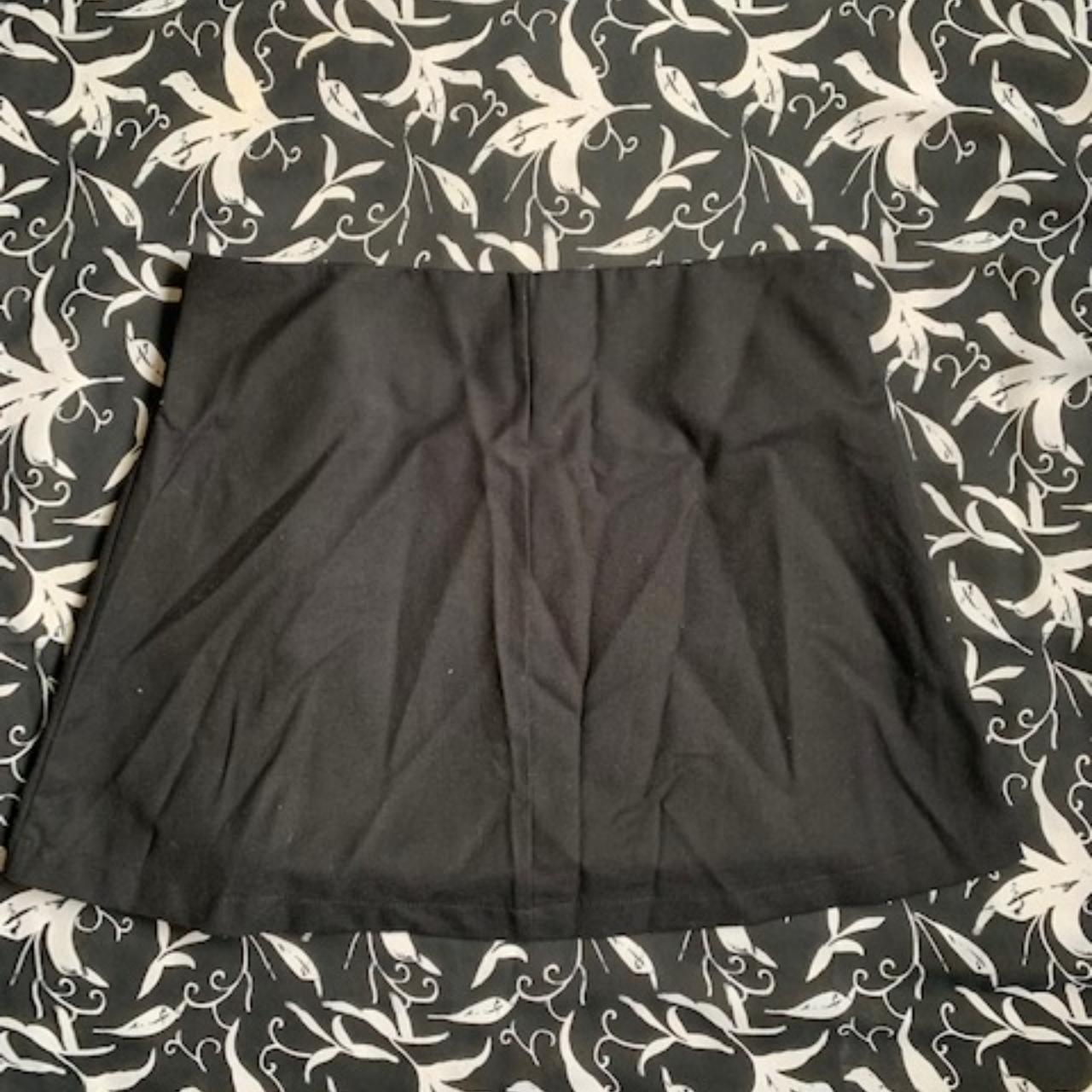 black safety pin mini skirt! - Depop