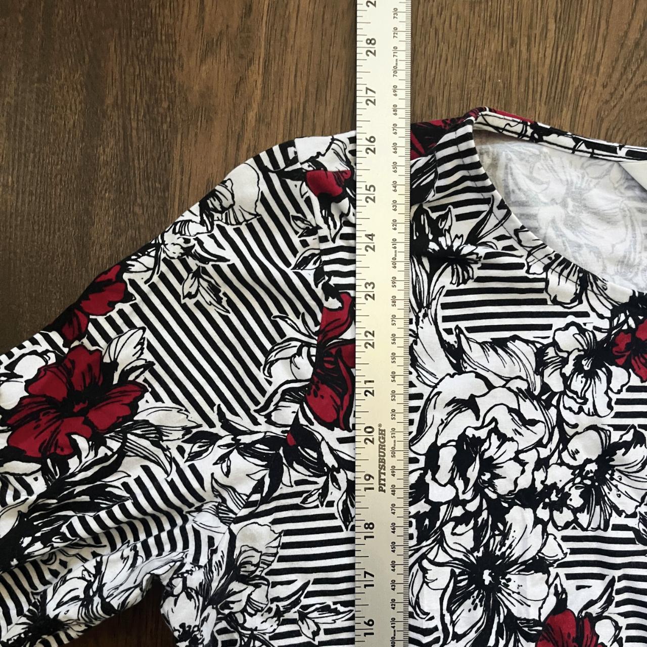 Christopher & Banks Women's Blouse - Multi/Black … - image 3