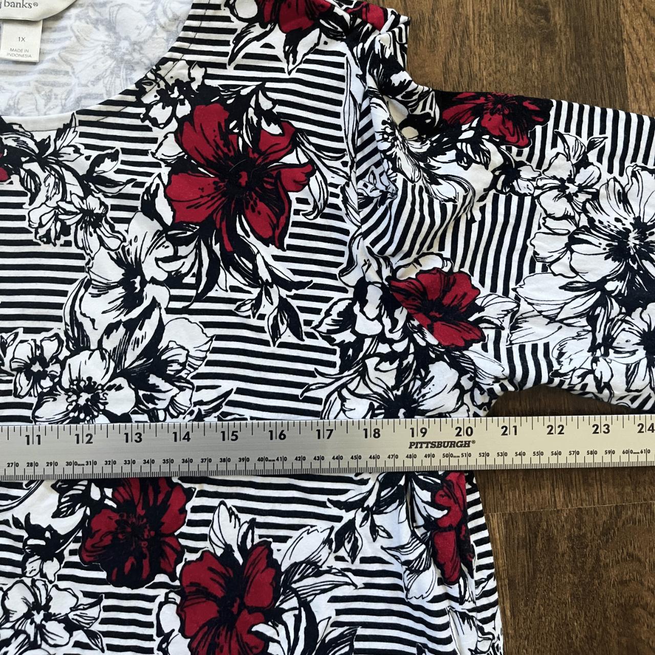 Christopher & Banks Women's Blouse - Multi/Black … - image 4