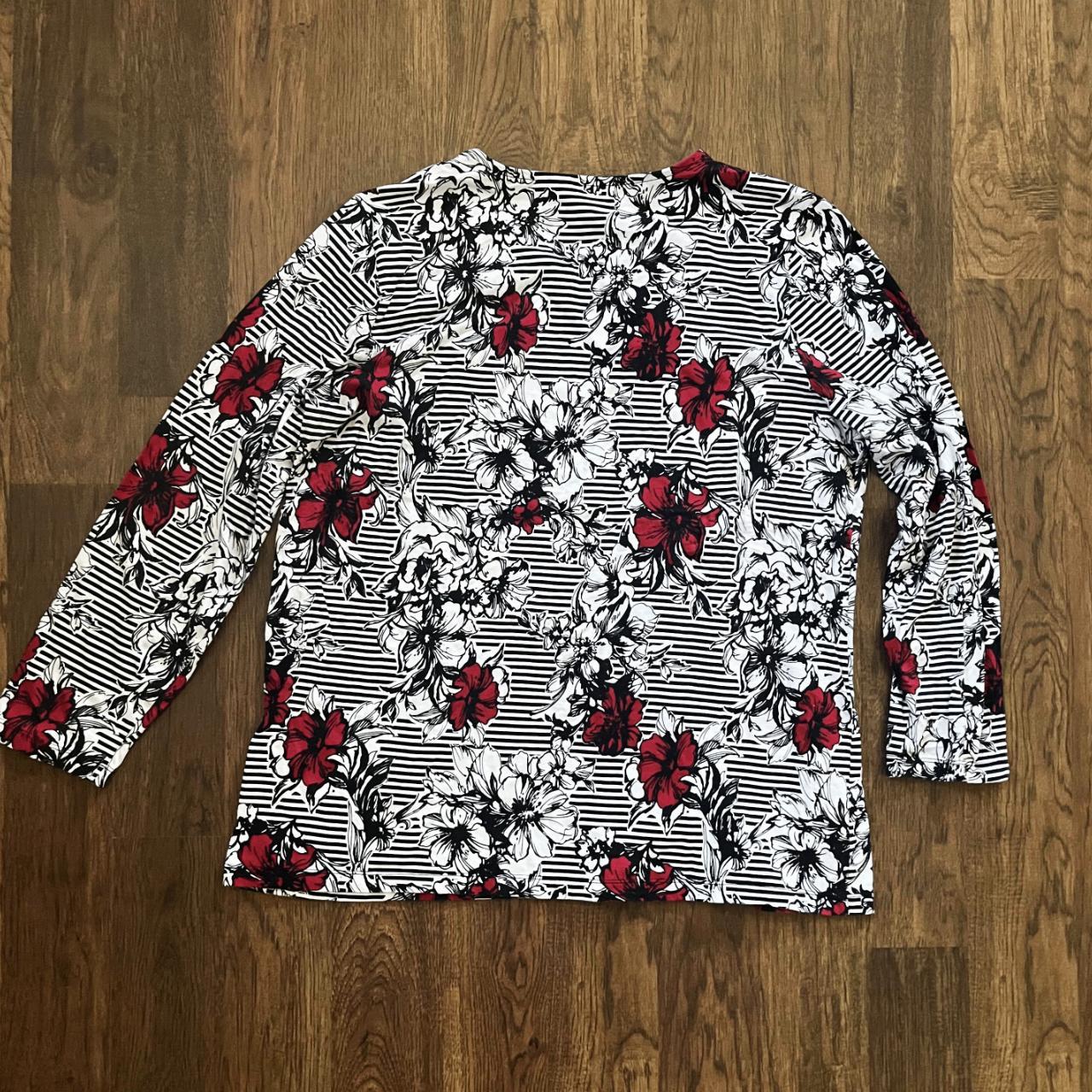 Christopher & Banks Women's Blouse - Multi/Black … - image 5