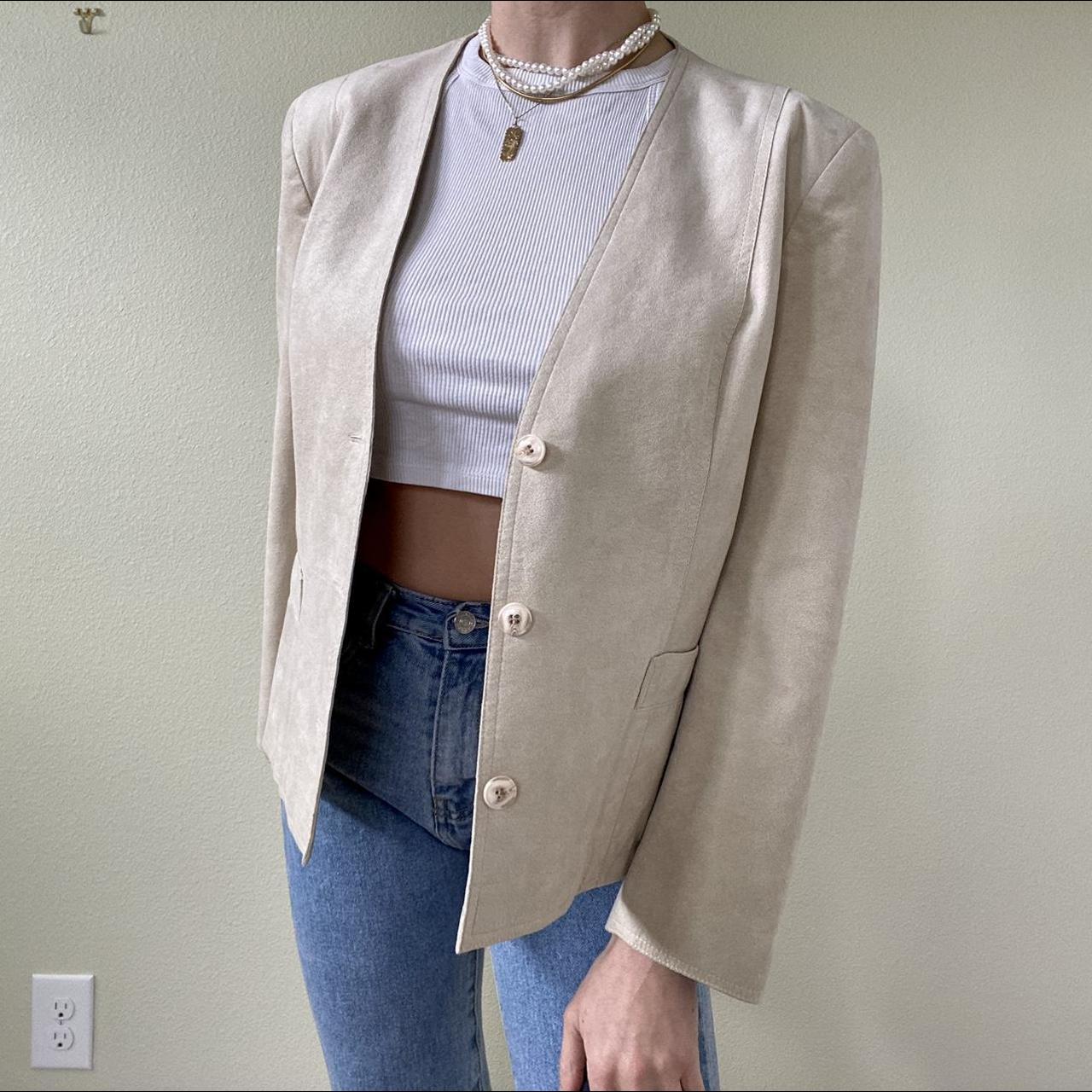 Women's Cream Jacket Depop