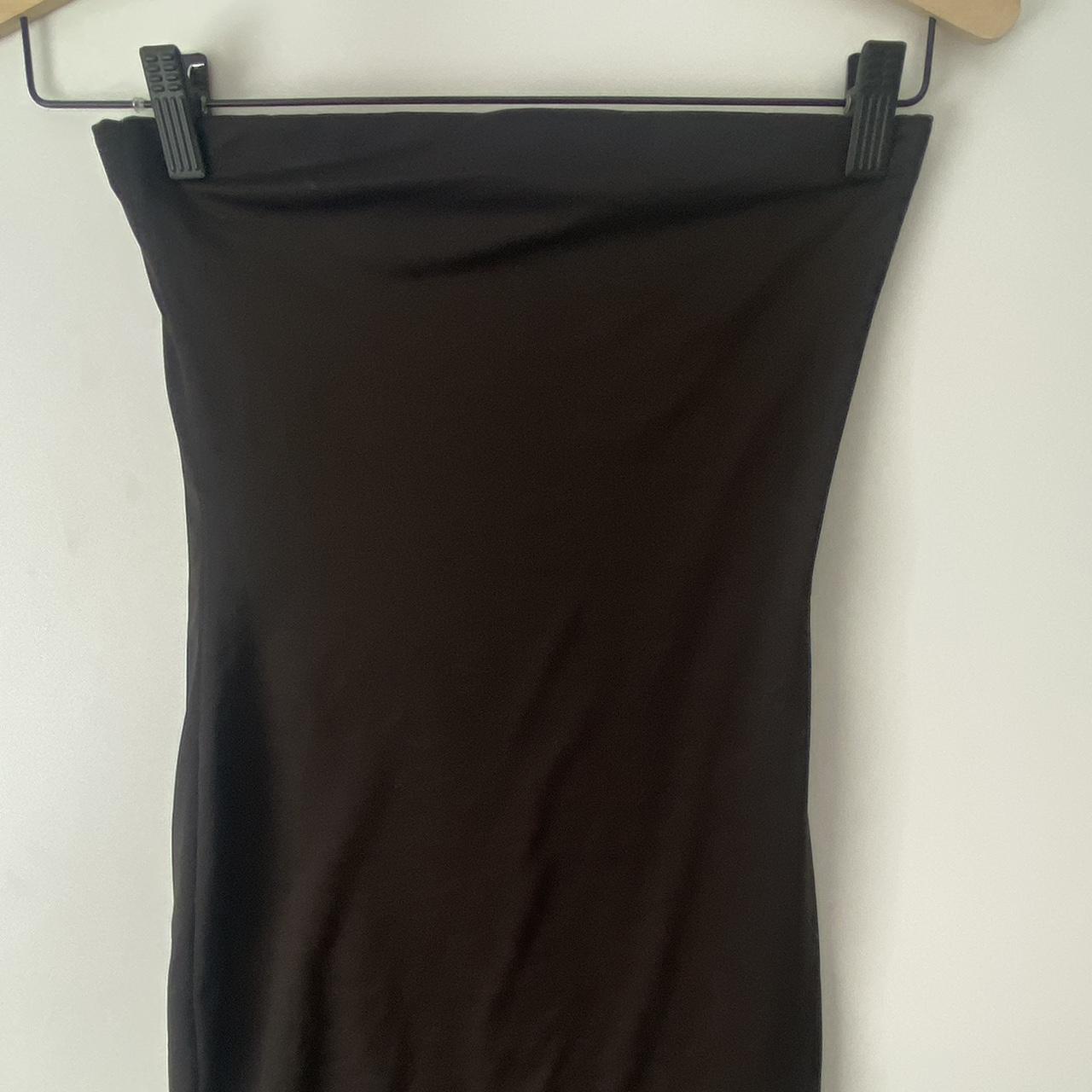 Black glassons strapless mini dress Size S Hardly... - Depop