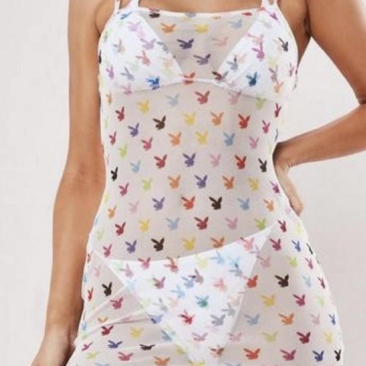 Missguided playboy mesh beach dress. Worn twice.... Depop