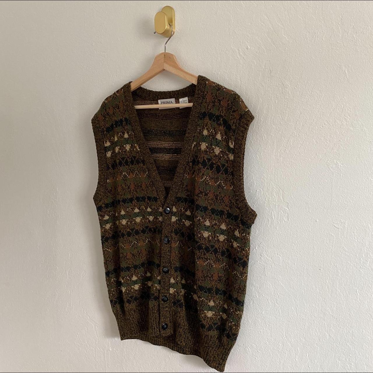 Men's Green and Black Gilet (3)