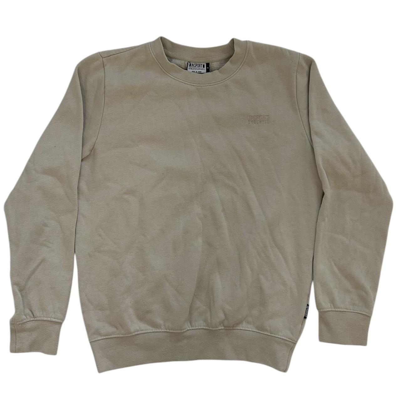 INSPORT tan/beige crewneck jumper size kids 14 Depop
