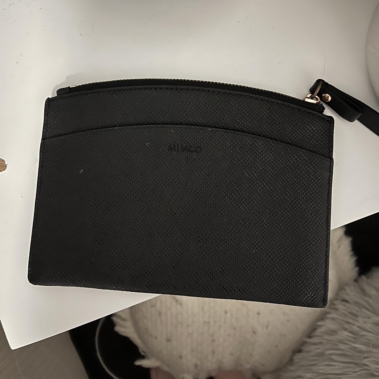 Black mimco purse in excellent condition price... - Depop