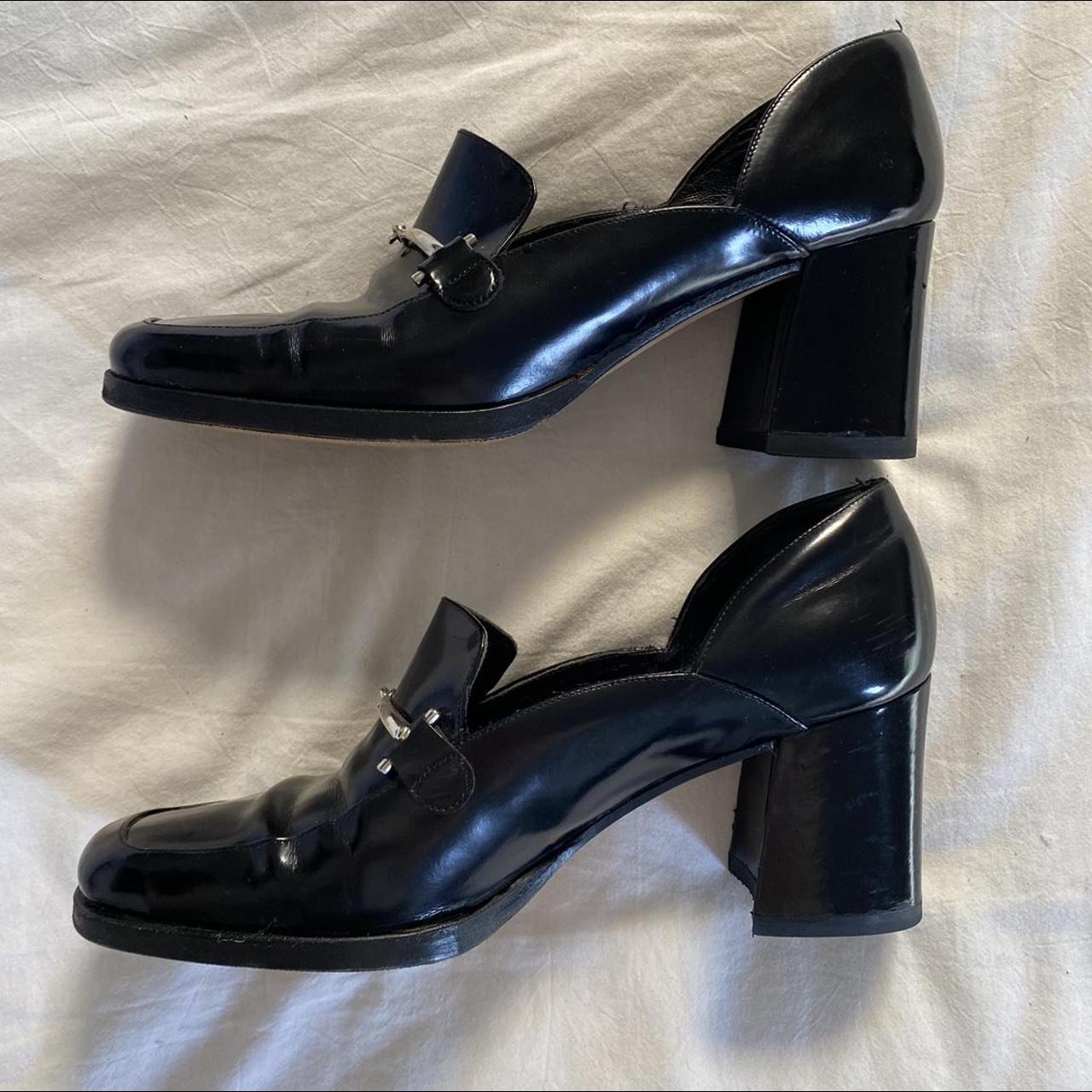 via spiga yania chain link leather loafer