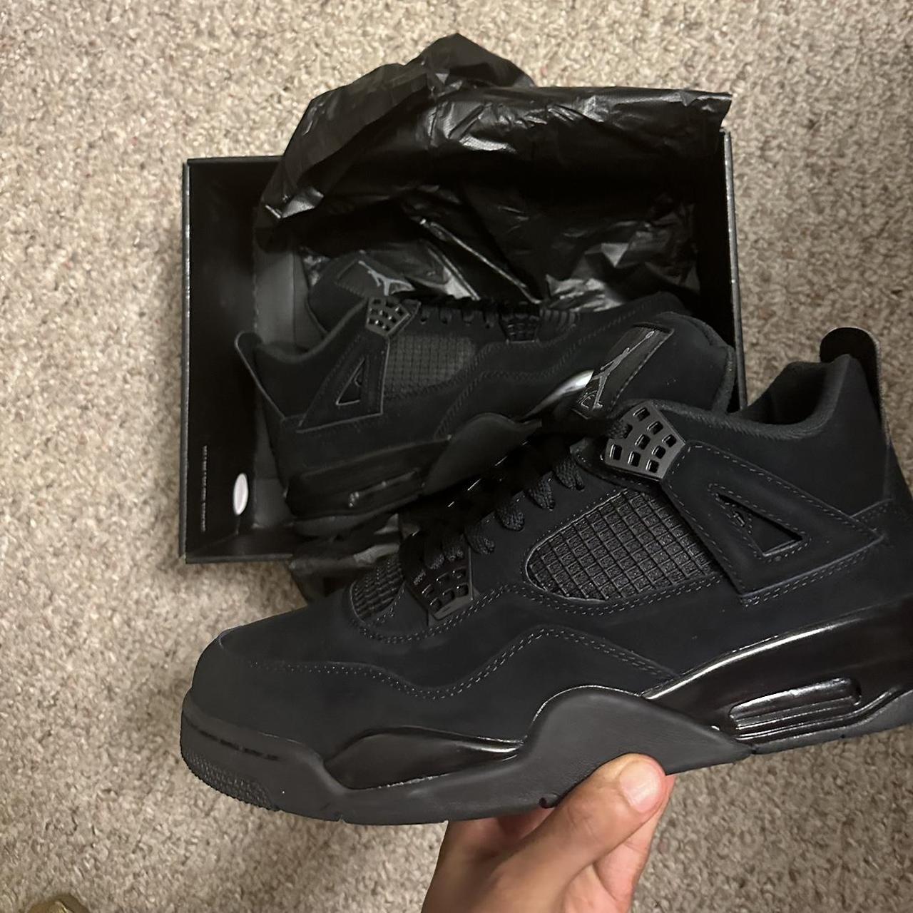 Jordan black cat 4s never worn Taking offers... Depop