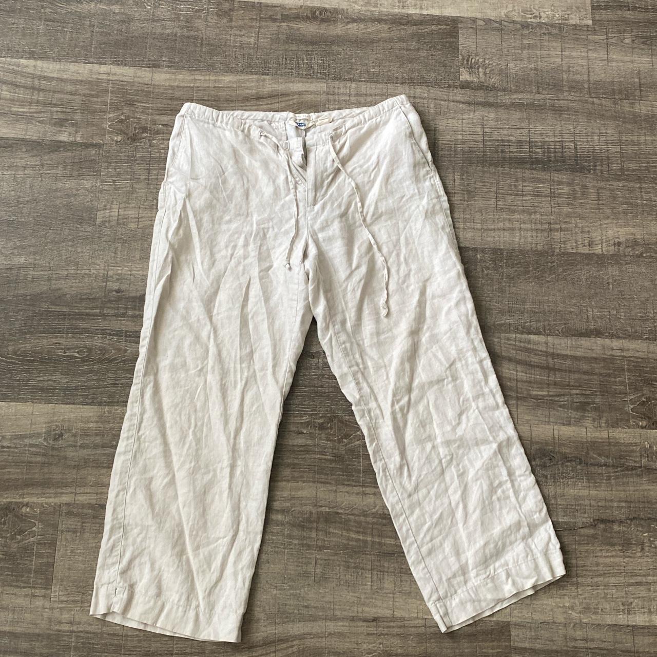Vintage Old Navy Linen Pants size 2 label , but can... Depop
