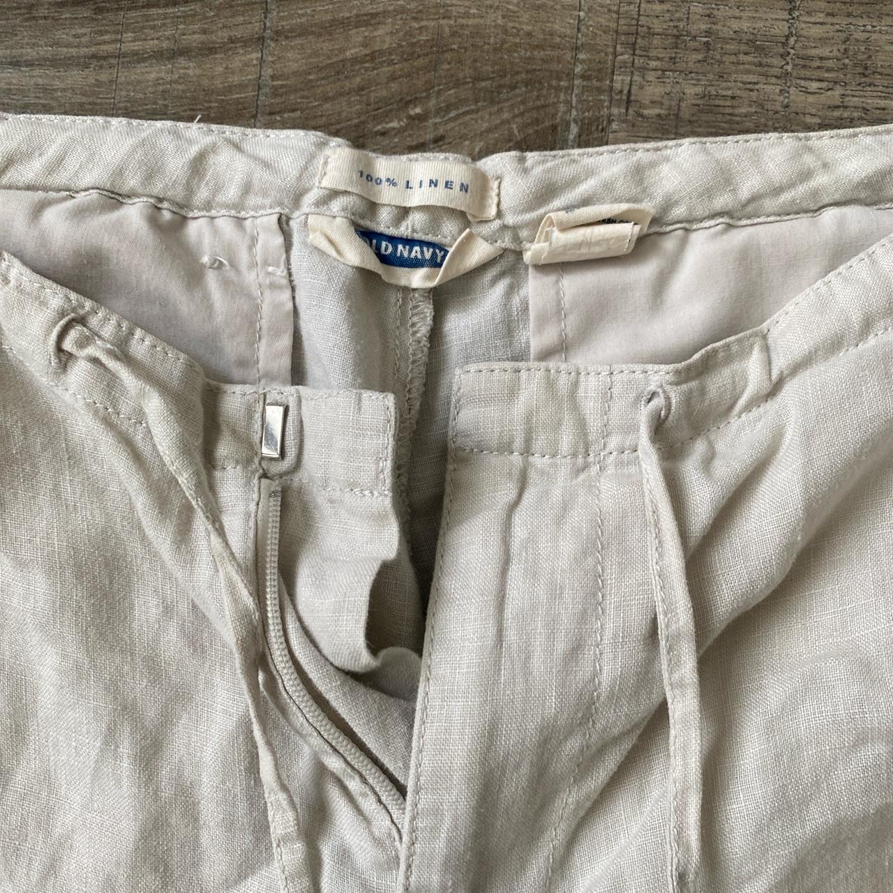 Vintage Old Navy Linen Pants size 2 label , but can... - Depop