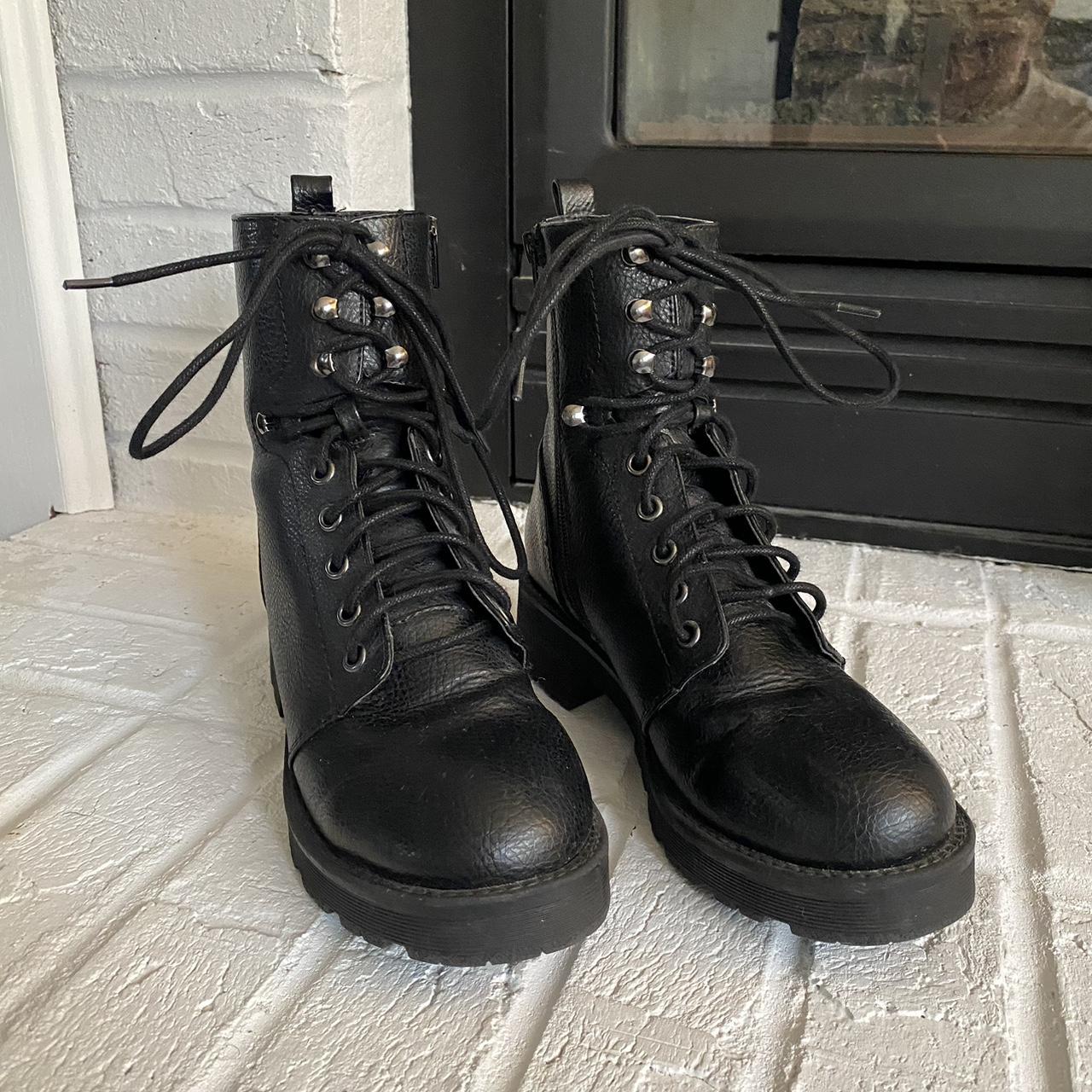 NEW MIA Combat boots - Black - lace up These combat... - Depop
