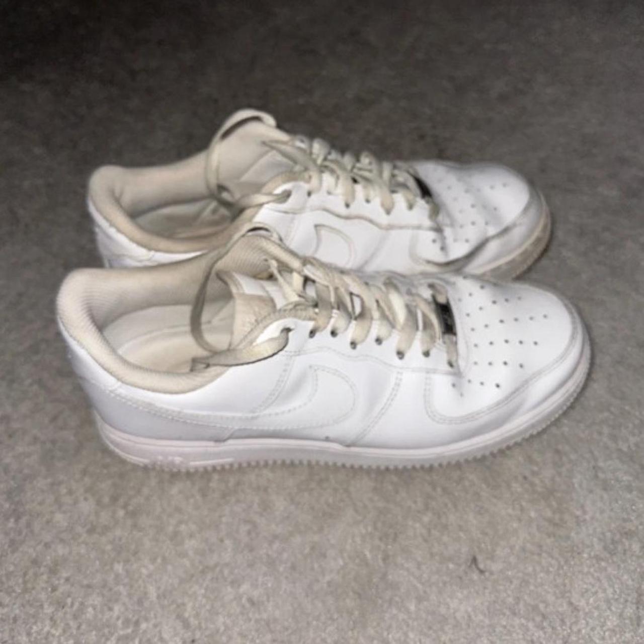 Nike Air Force 1 White UK 7.5 Decent... - Depop