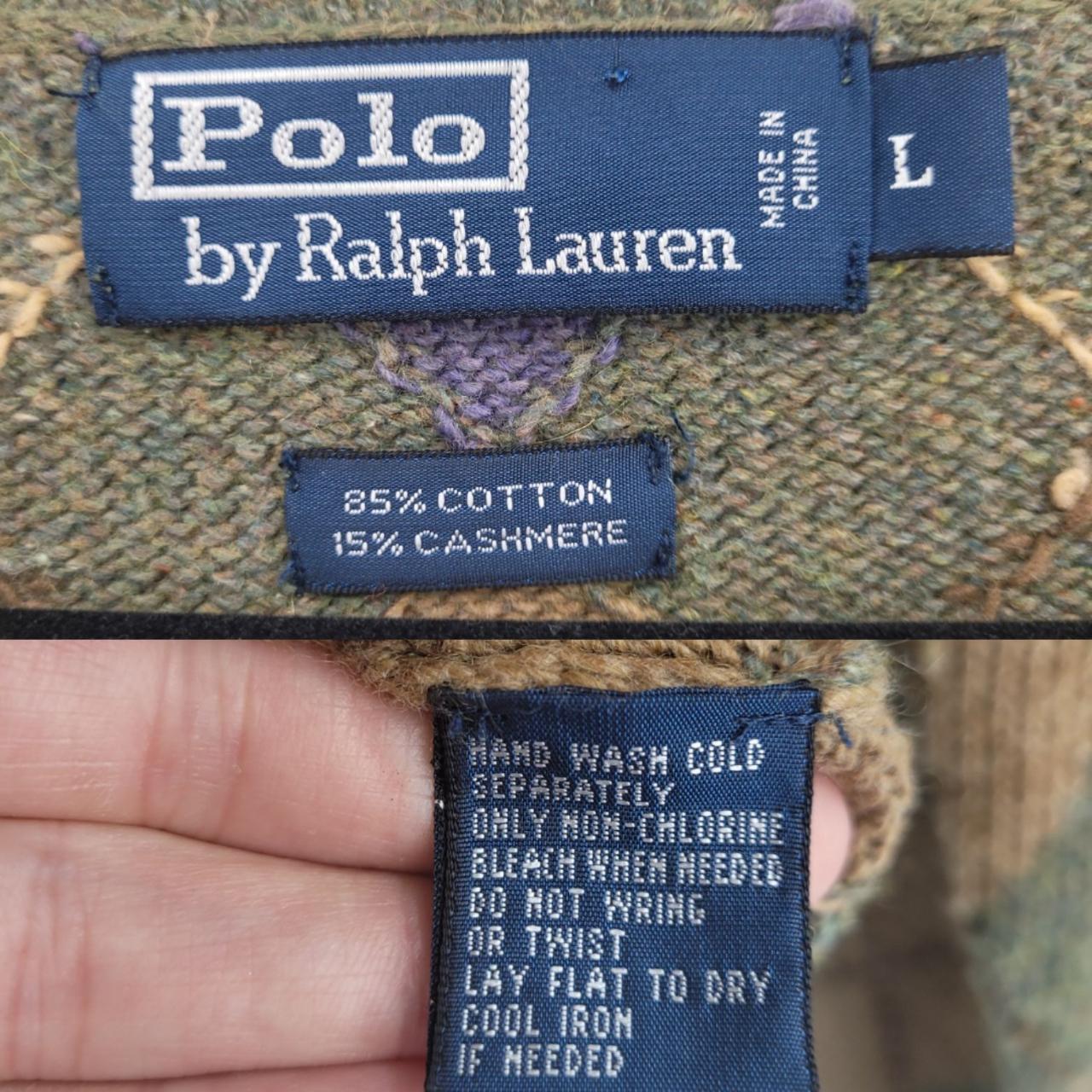 Vintage 90s Polo Ralph Lauren 100% Cashmere Plaid - Depop