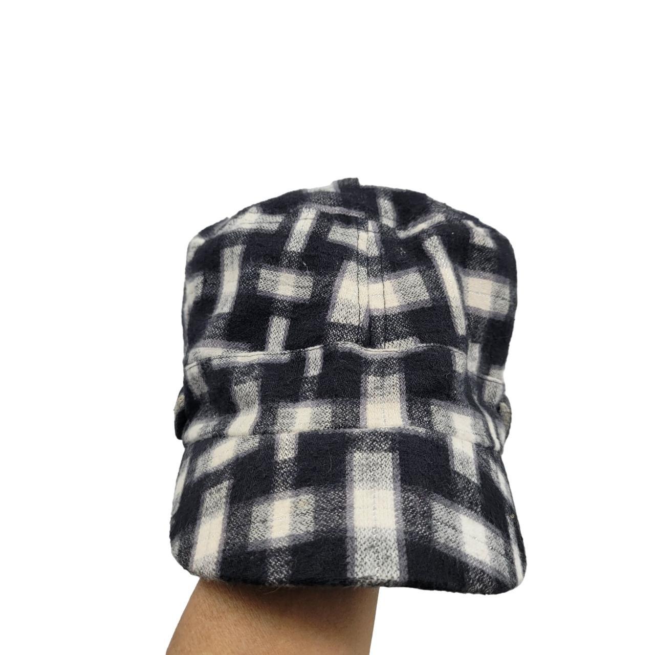 Y2K OP Ocean Pacific Breton Newsboy Hat Black White... Depop
