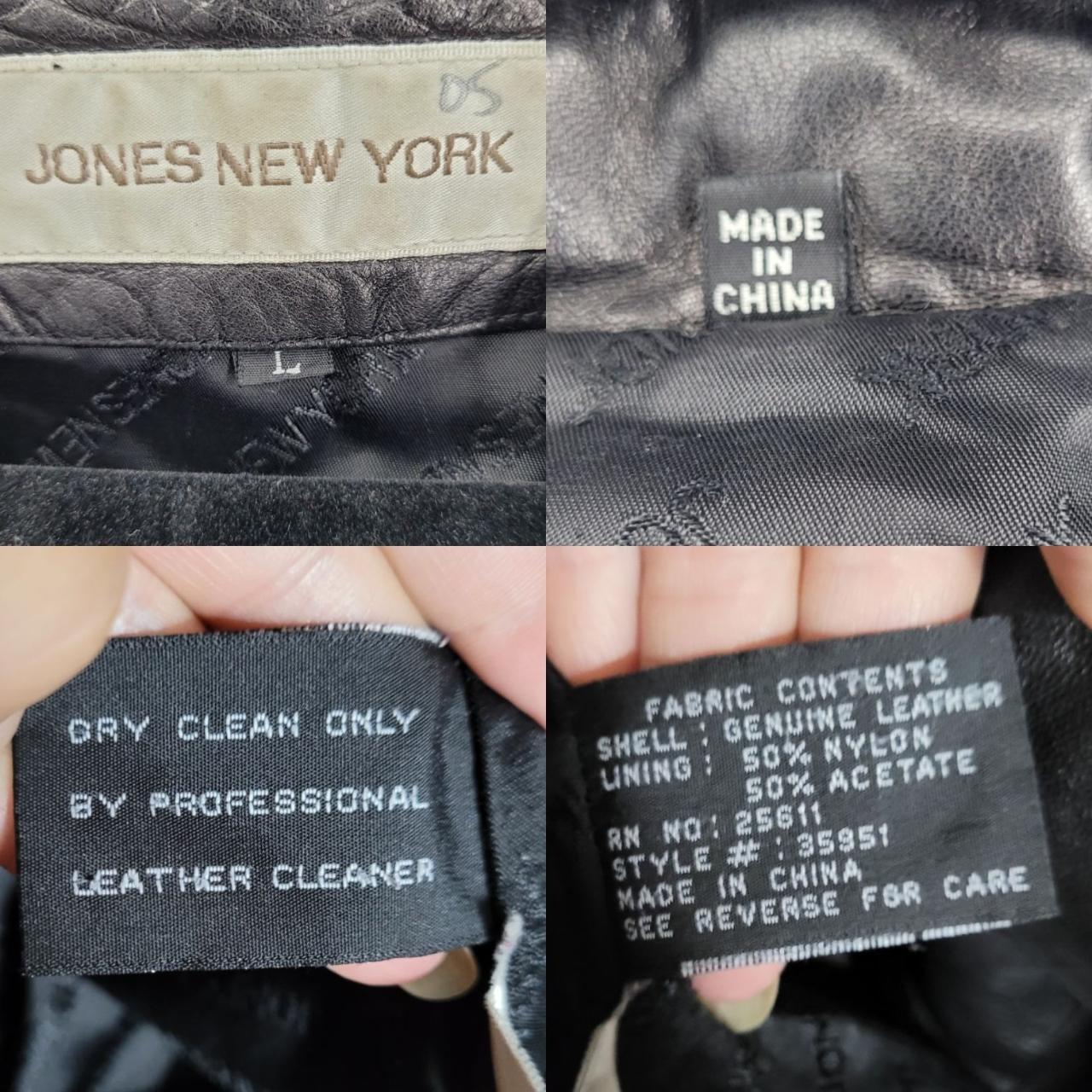 Jones new york leather jacket clearance 25611