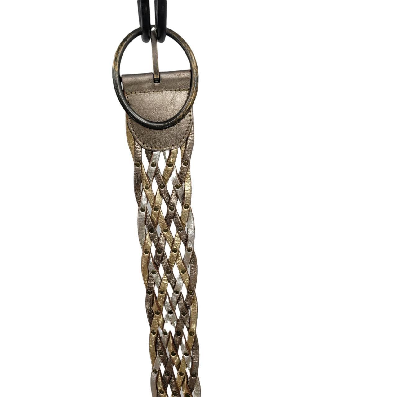 Fossil Women's Belt - Gold/Silver – Metallic gold… - image 3