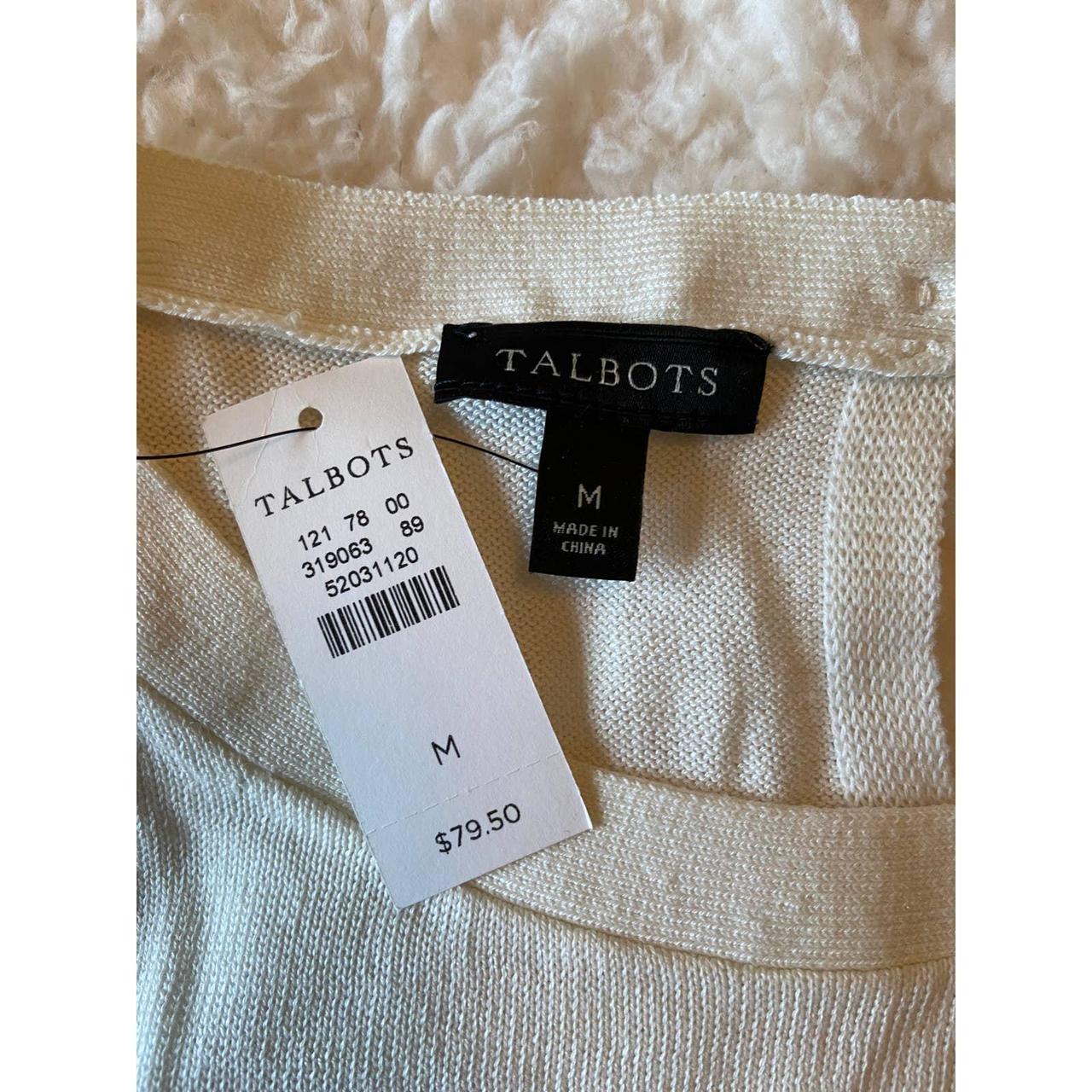 NWT Talbots short sleeve ringer sweater Floral - Depop