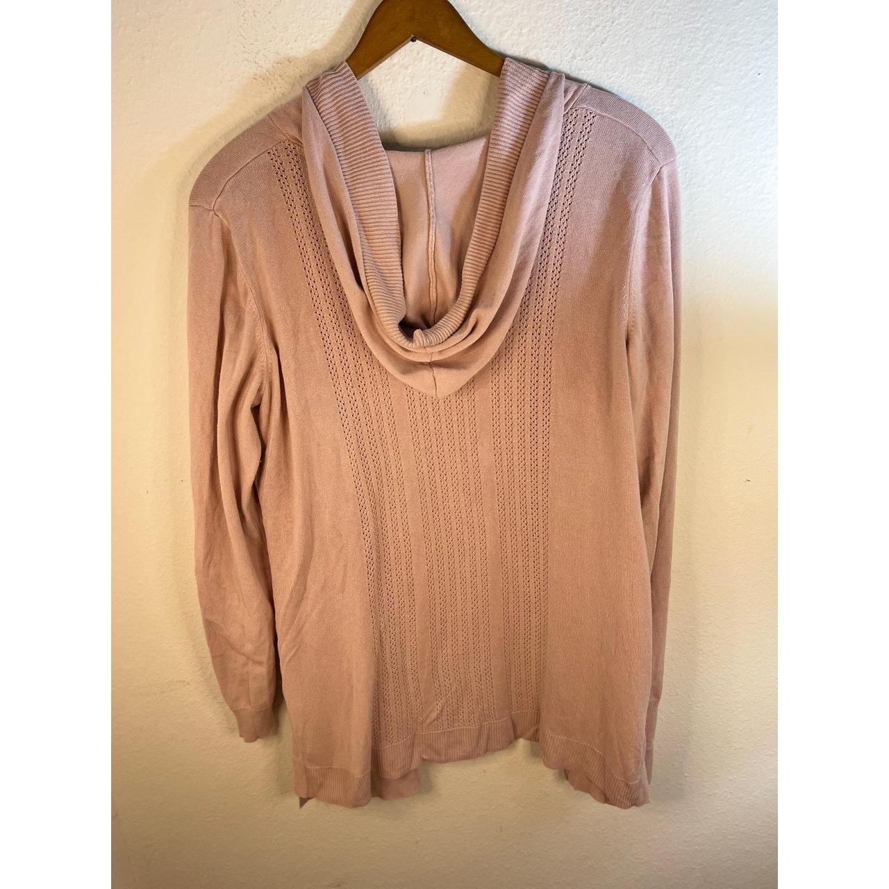Pink waffle knit cardigan, Duster, sweater, Depop
