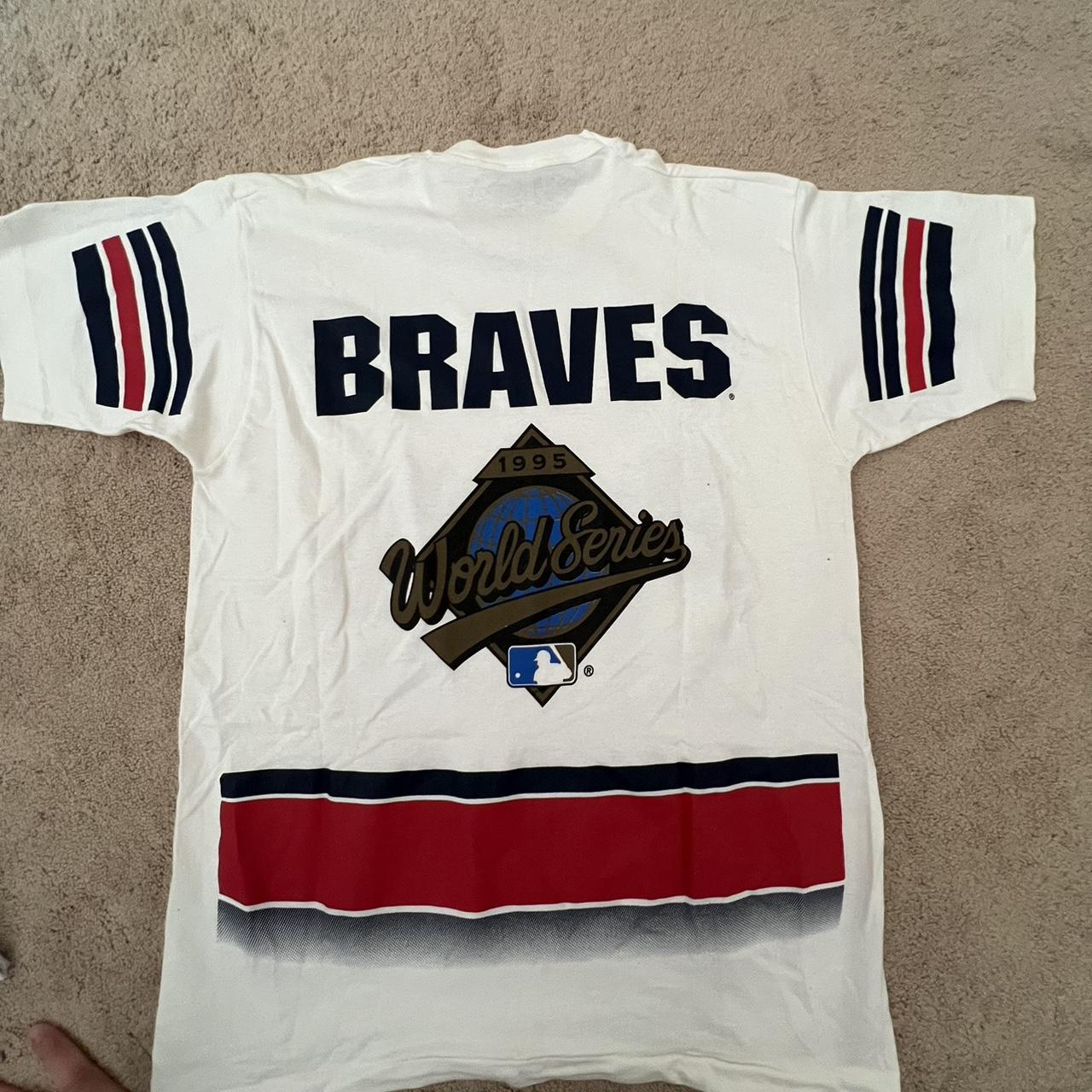 1995 Atlanta Braves World Series Championship T-Shirt (XL) - Sold - Other  Braves items available at Orphintage.com #vintage #orphintage…
