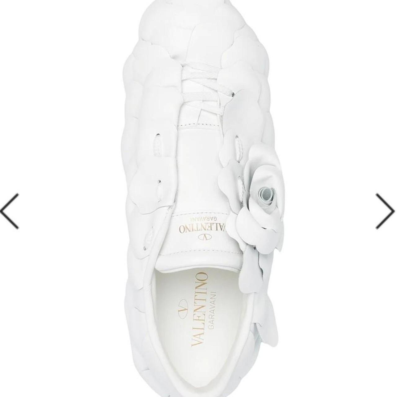 【 VIP価格！】VALENTINO ATELIER SHOES03 ローズ スニーカー 白 VIP価格！】VALENTINO ATELIER SHOES03 ローズ スニーカー 白