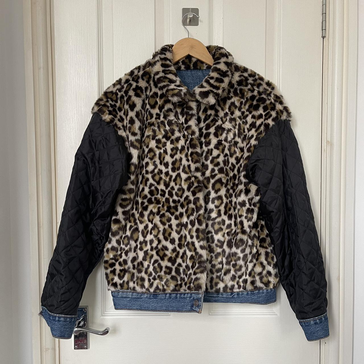 Levi's leopard clearance print denim jacket