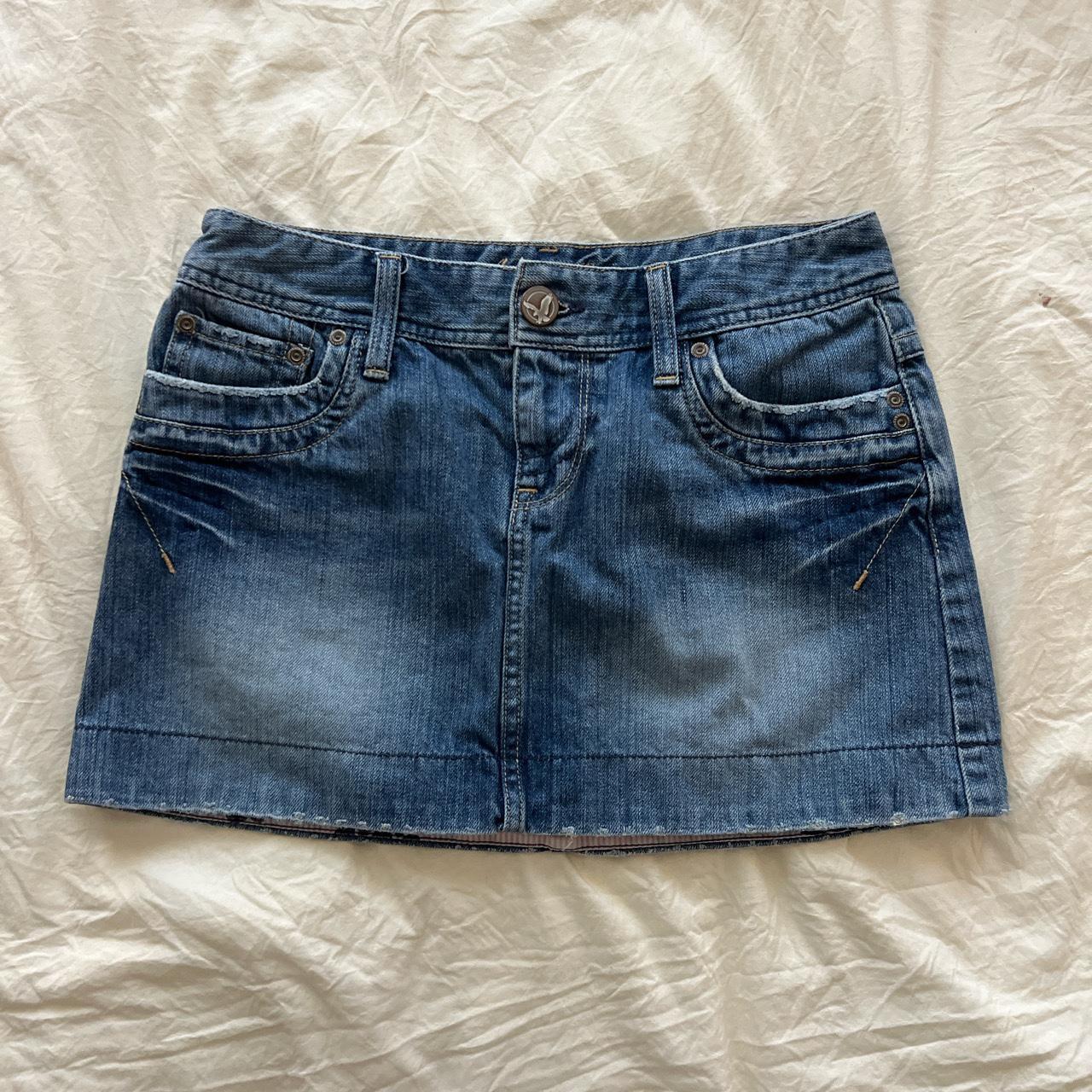 American Eagle Mini Jean Skirt! Super cute love the... - Depop