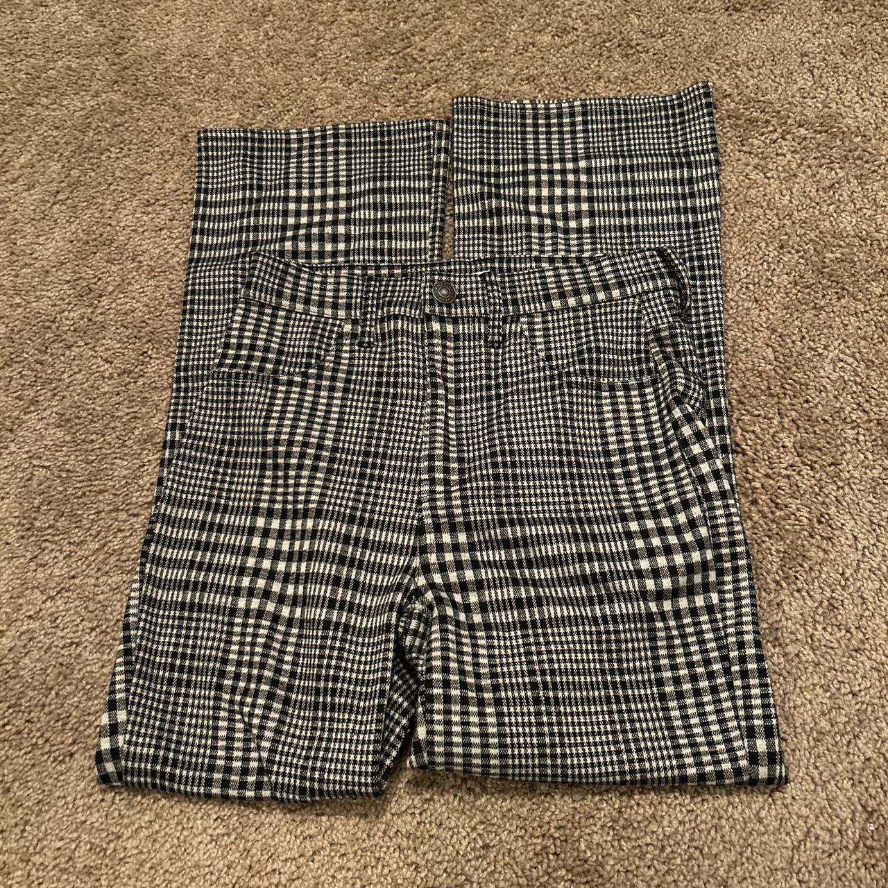 american eagle plaid flare pants!!! size 00 - Depop