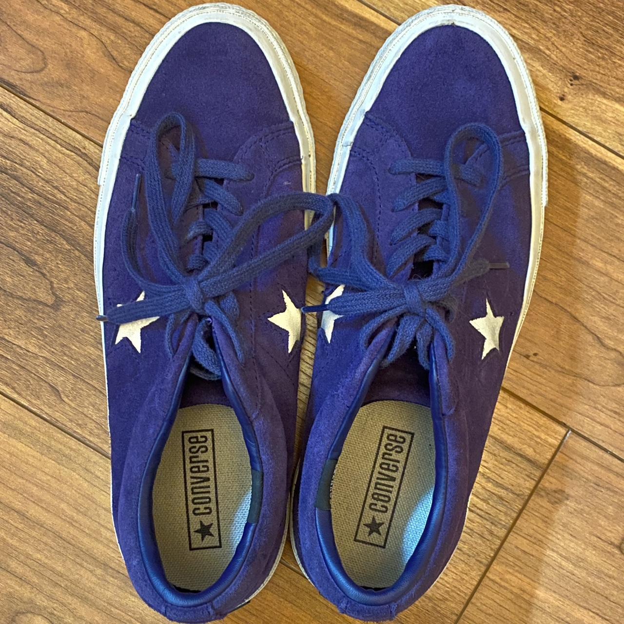 Purple converse deals mens shoes