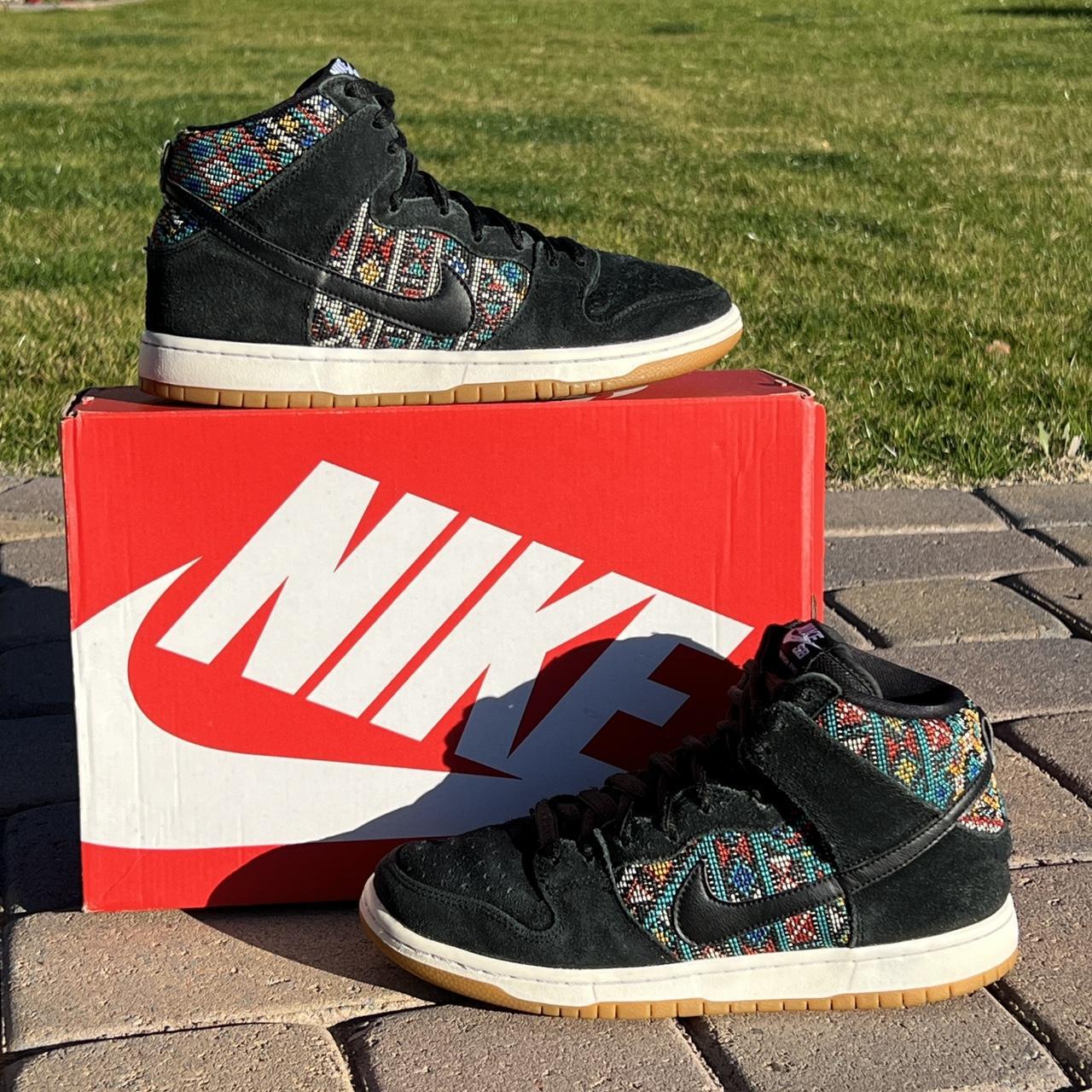 Nike SB Dunk High Premium 'Seat Cover' aka 'Aztec... - Depop