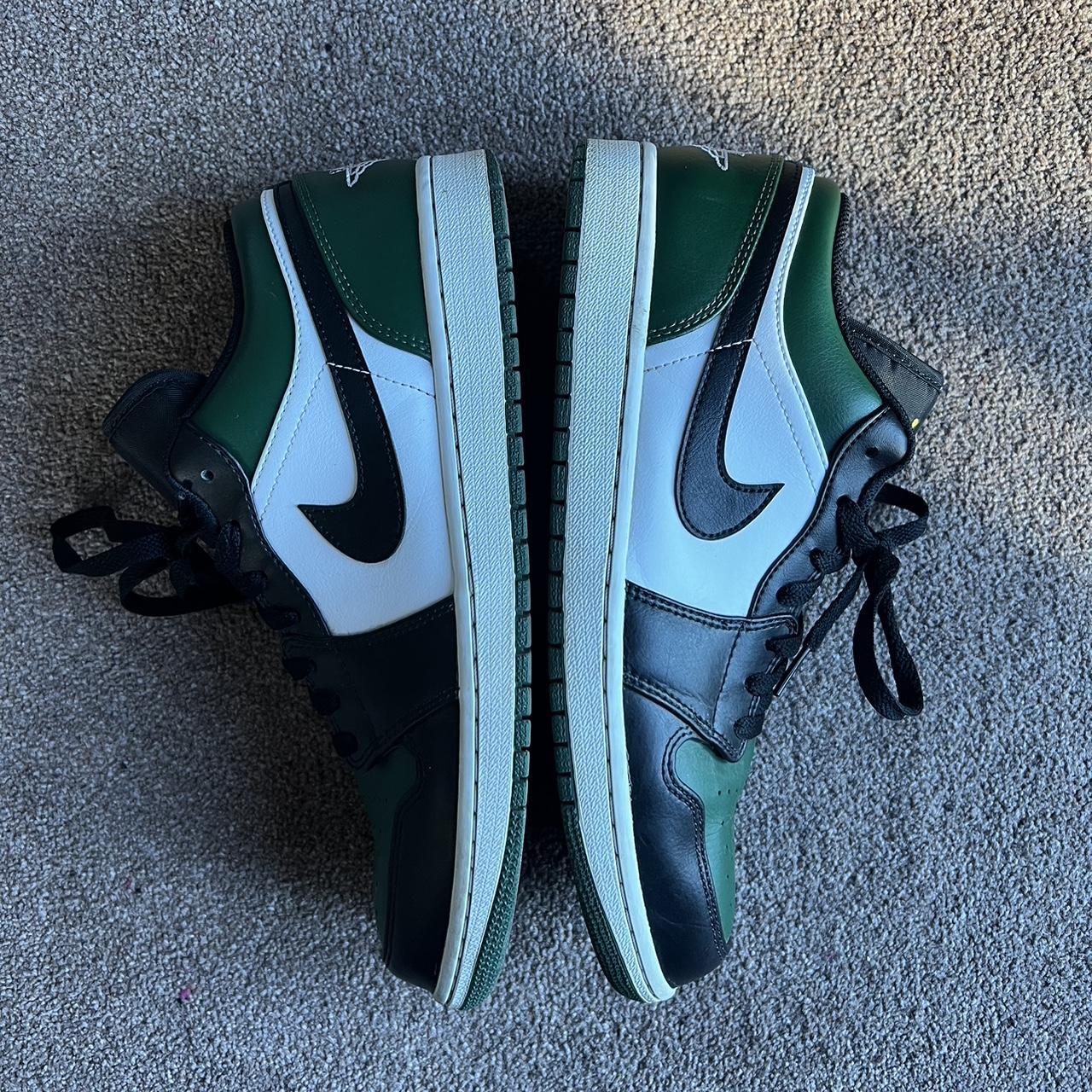 Nike, Jordan 1 Low Green Toe Come with original... - Depop