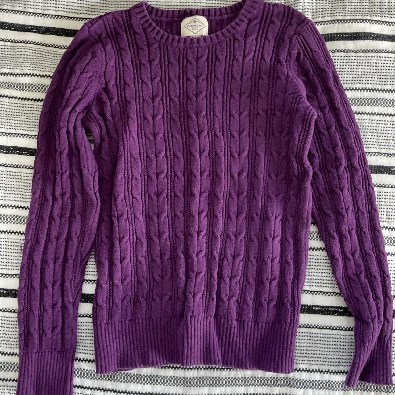St John’s Bay JCPenney Deep Purple Sweater