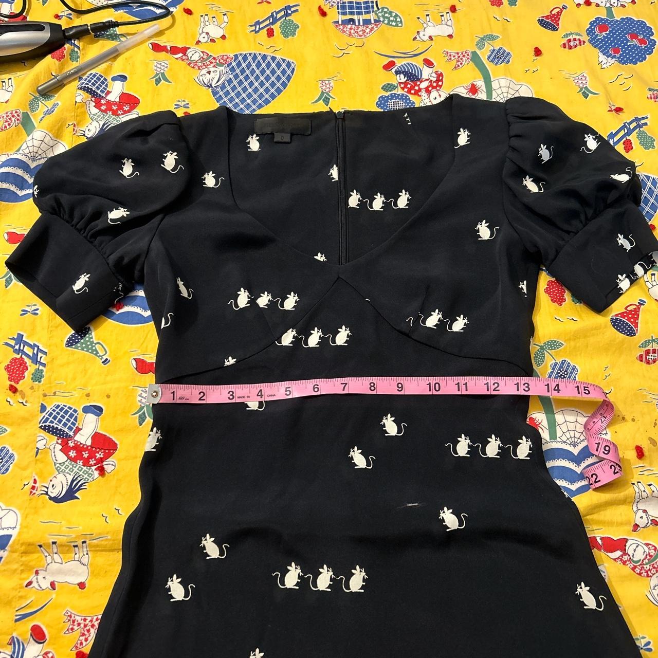 Jill Stuart Mouse Print Puff Sleeve Dress Only Worn Depop