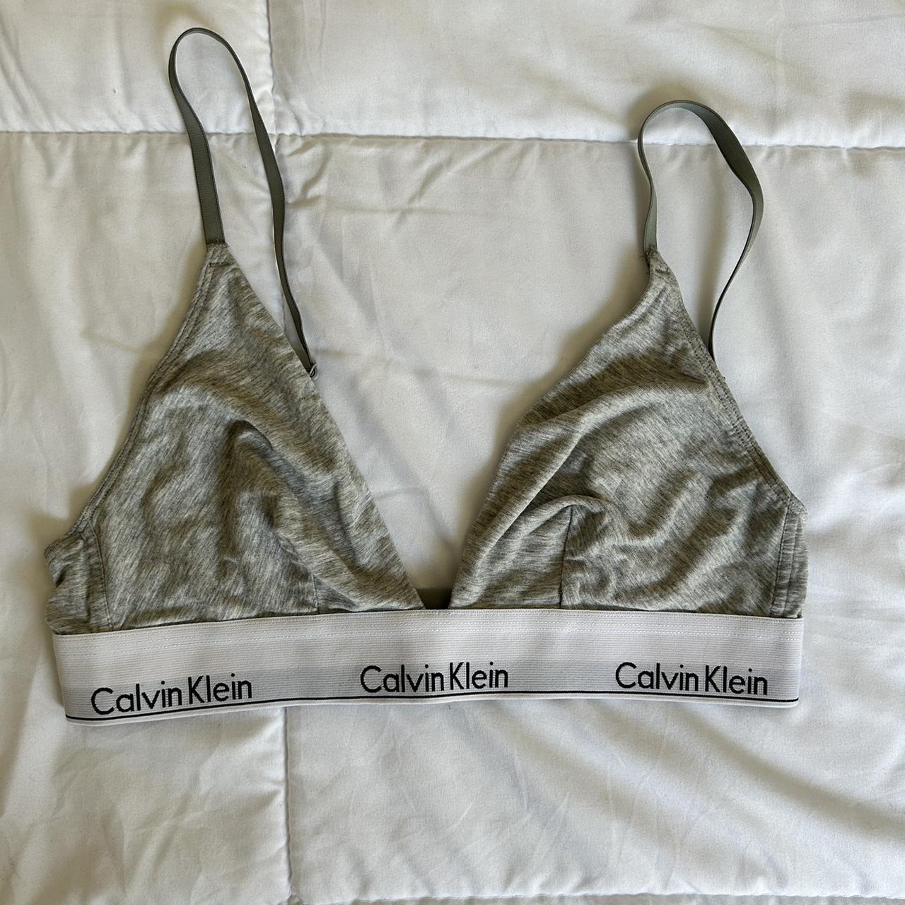 Calvin Klein bra. Size M. Tag is cut off. Lightly... Depop