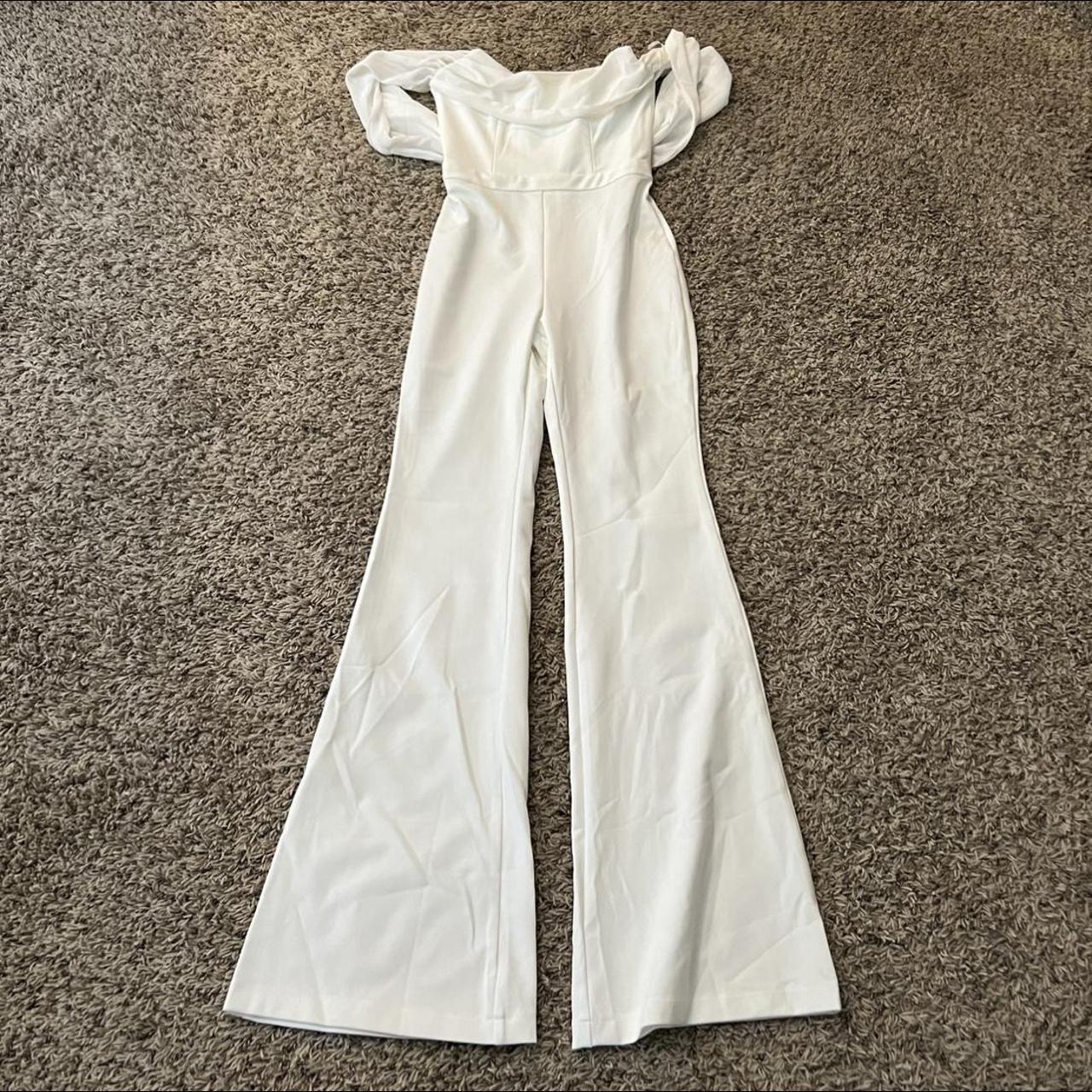 BELLA BARNETT white jumpsuit perfect for any bride... - Depop