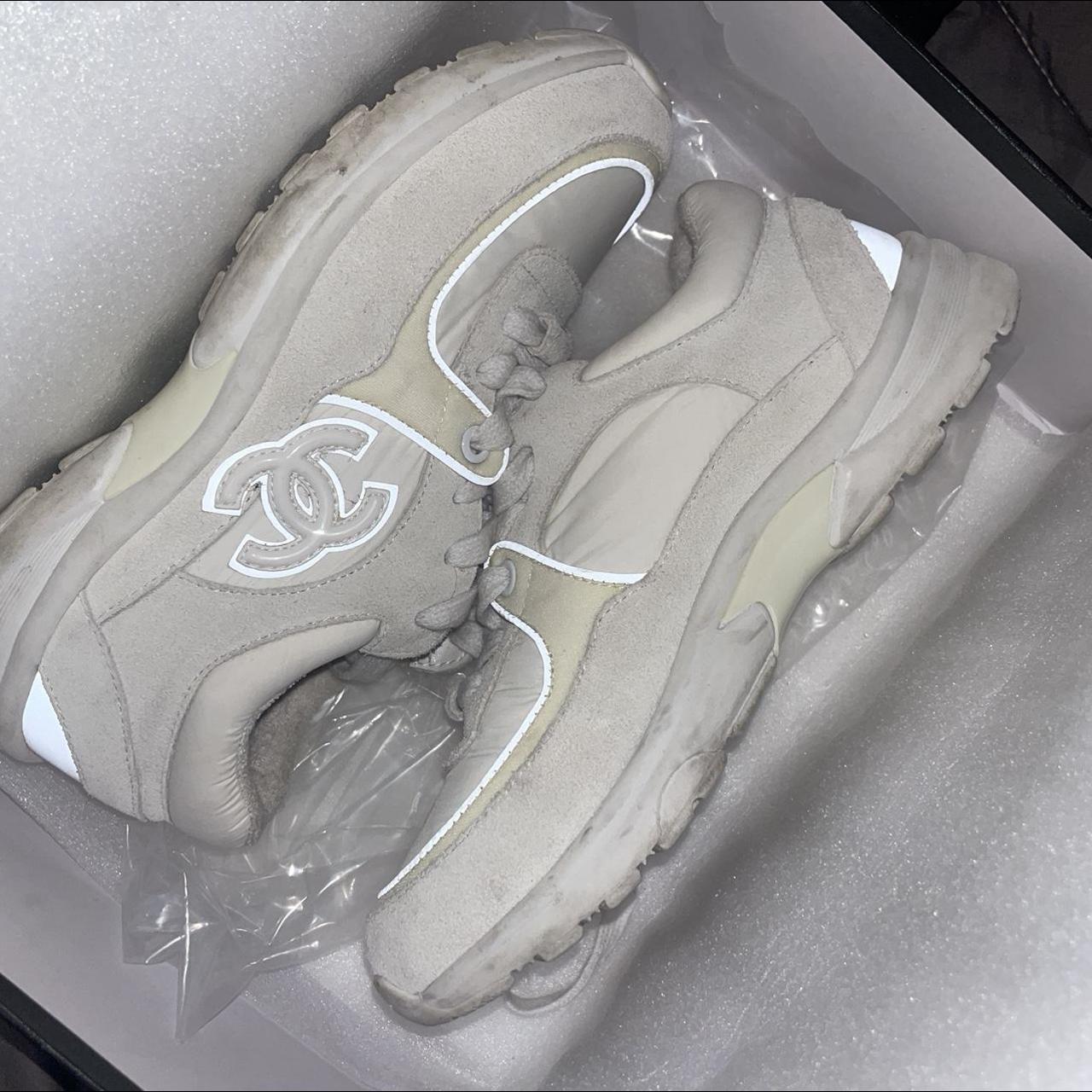 chanel white sneakers price