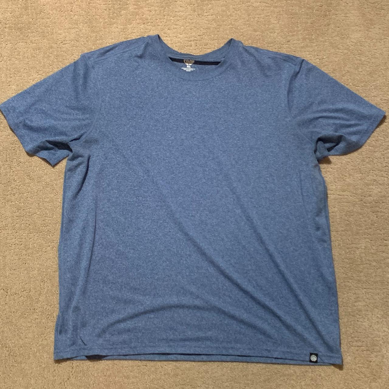 REI Coop Men's Navy and Blue Tshirt Depop