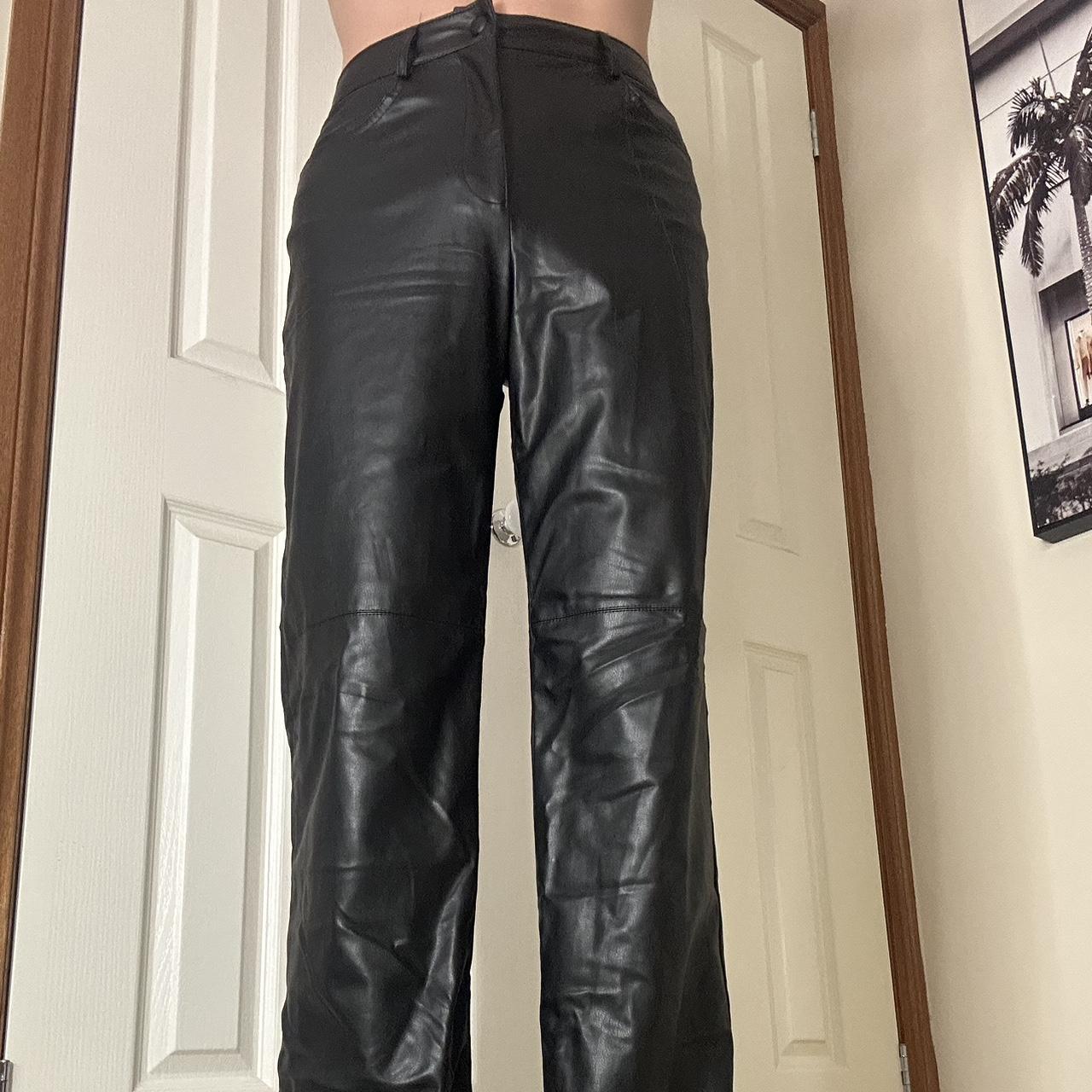 Zara faux leather pants Worn once. Perfect... - Depop