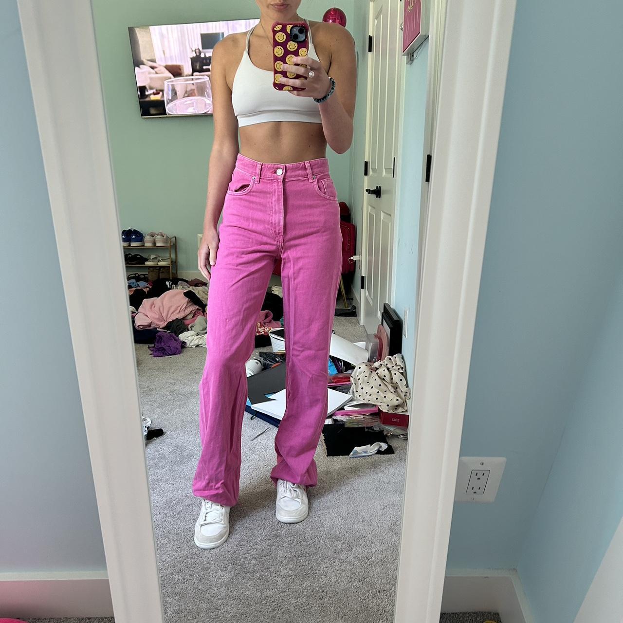 Pink Zara Jeans - Depop