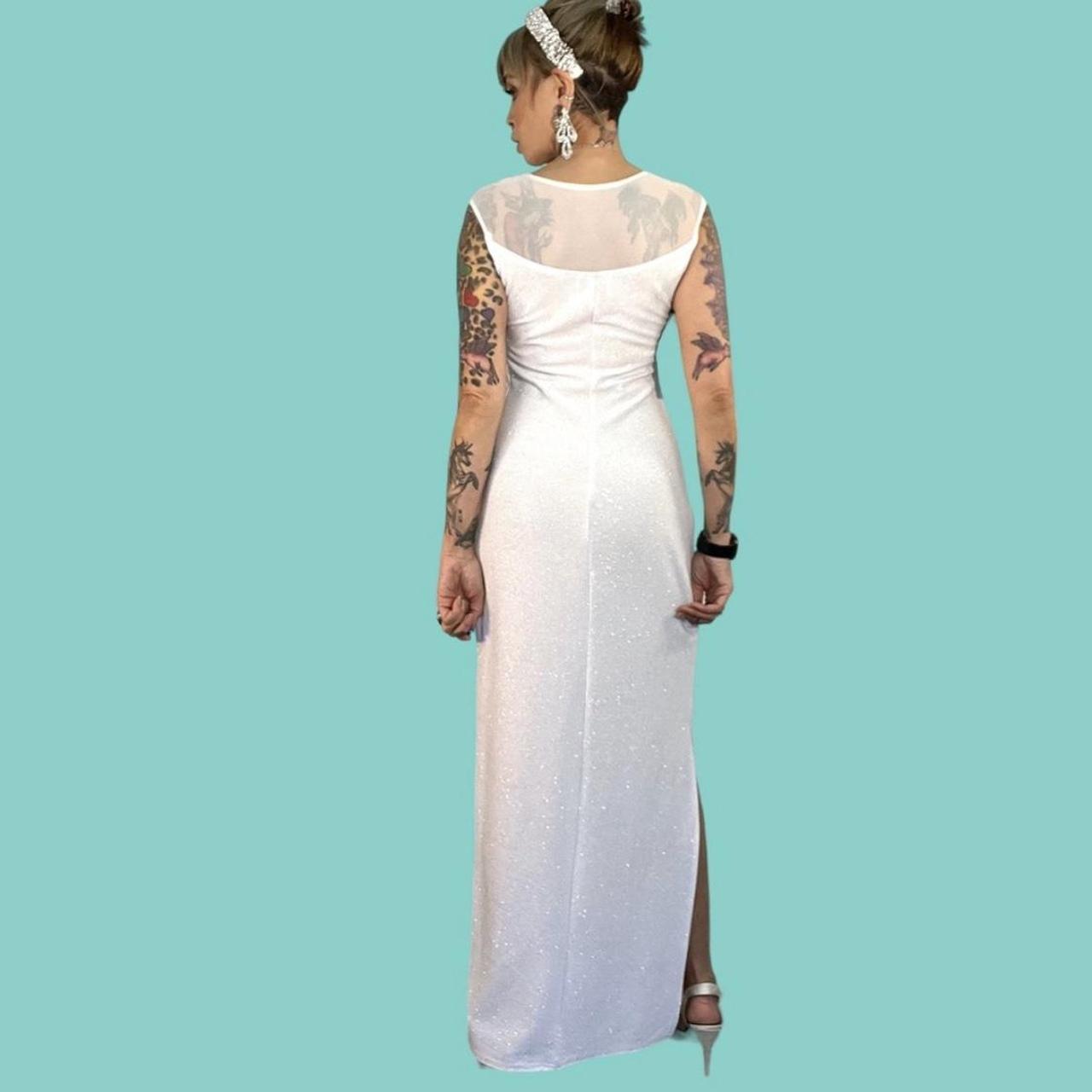 Jump Apparel Co. 90s vintage sparkling white spandex... Depop