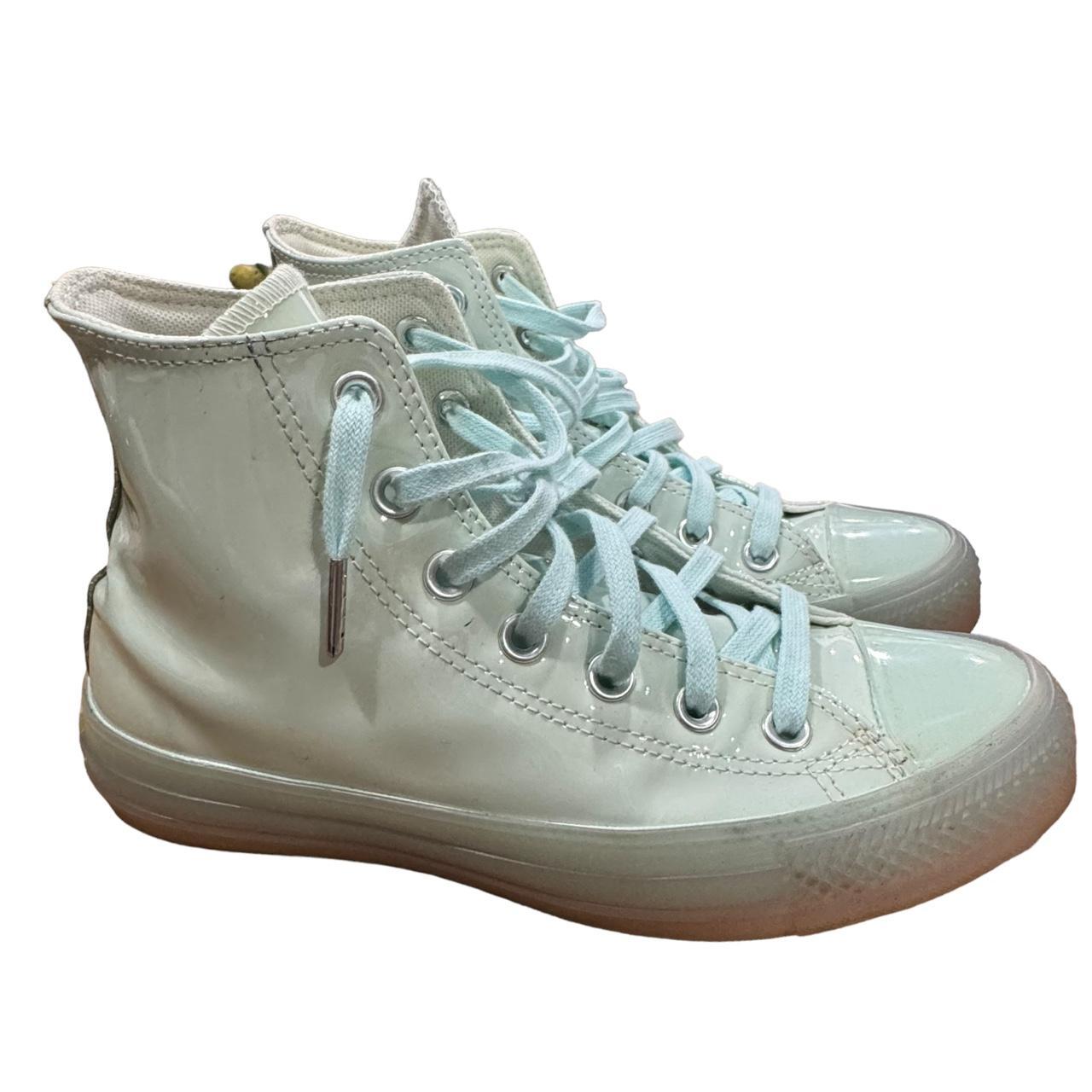 Converse All Star high top patent leather sneakers