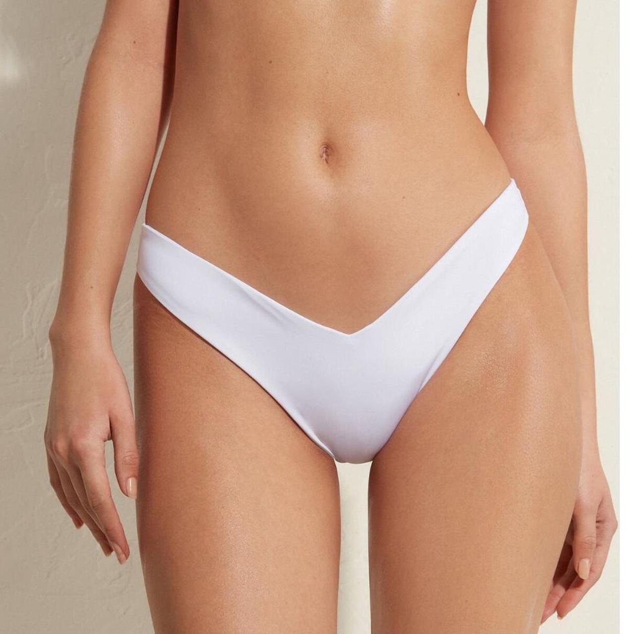 Calzedonia Women's White Bikini-and-tankini-bottoms