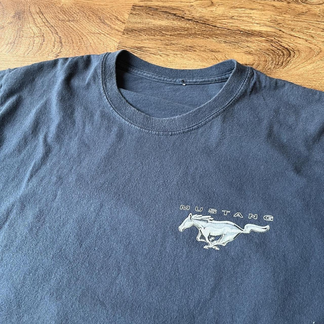 American Vintage Men's Blue and Navy T-shirt | Depop