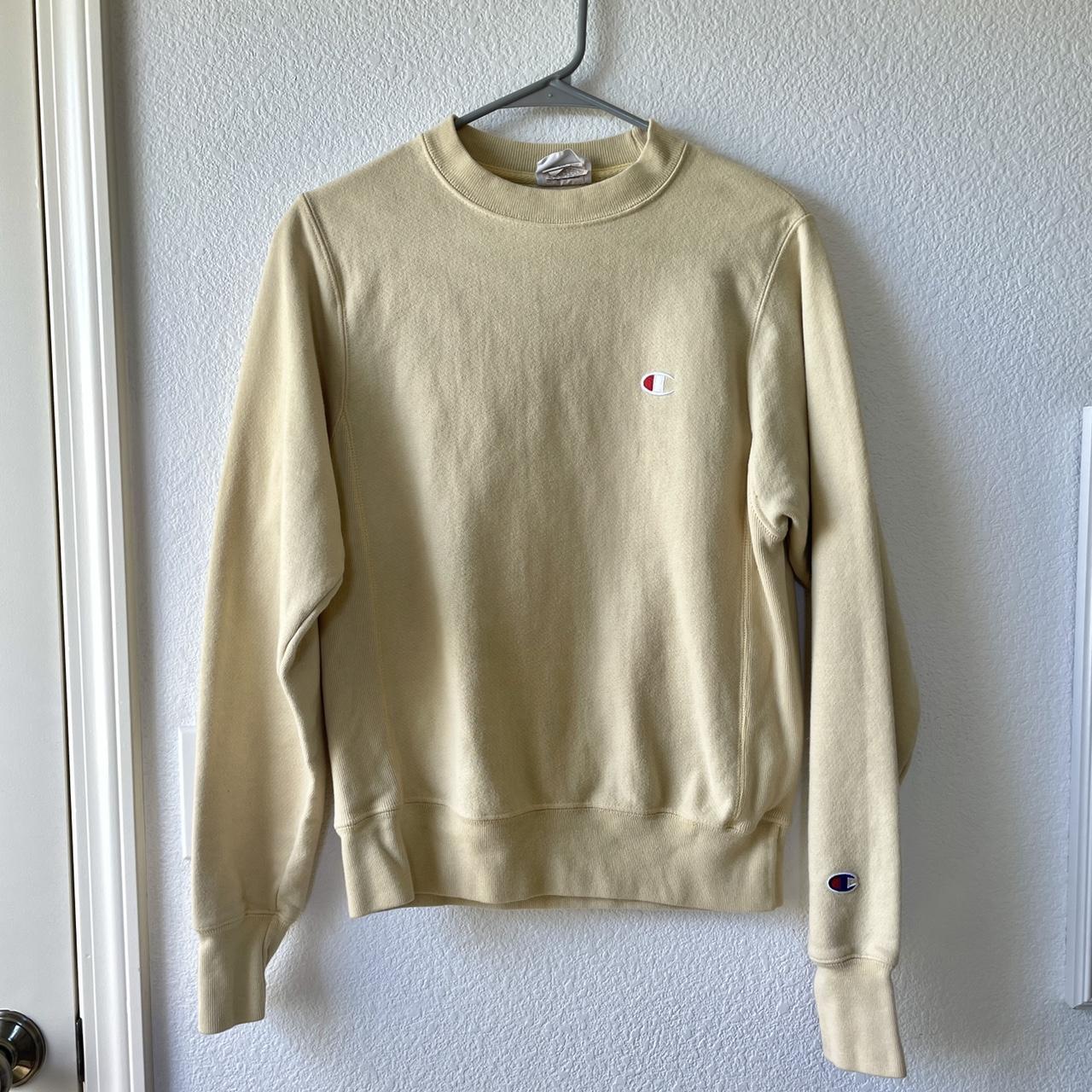 Light yellow shop champion crewneck