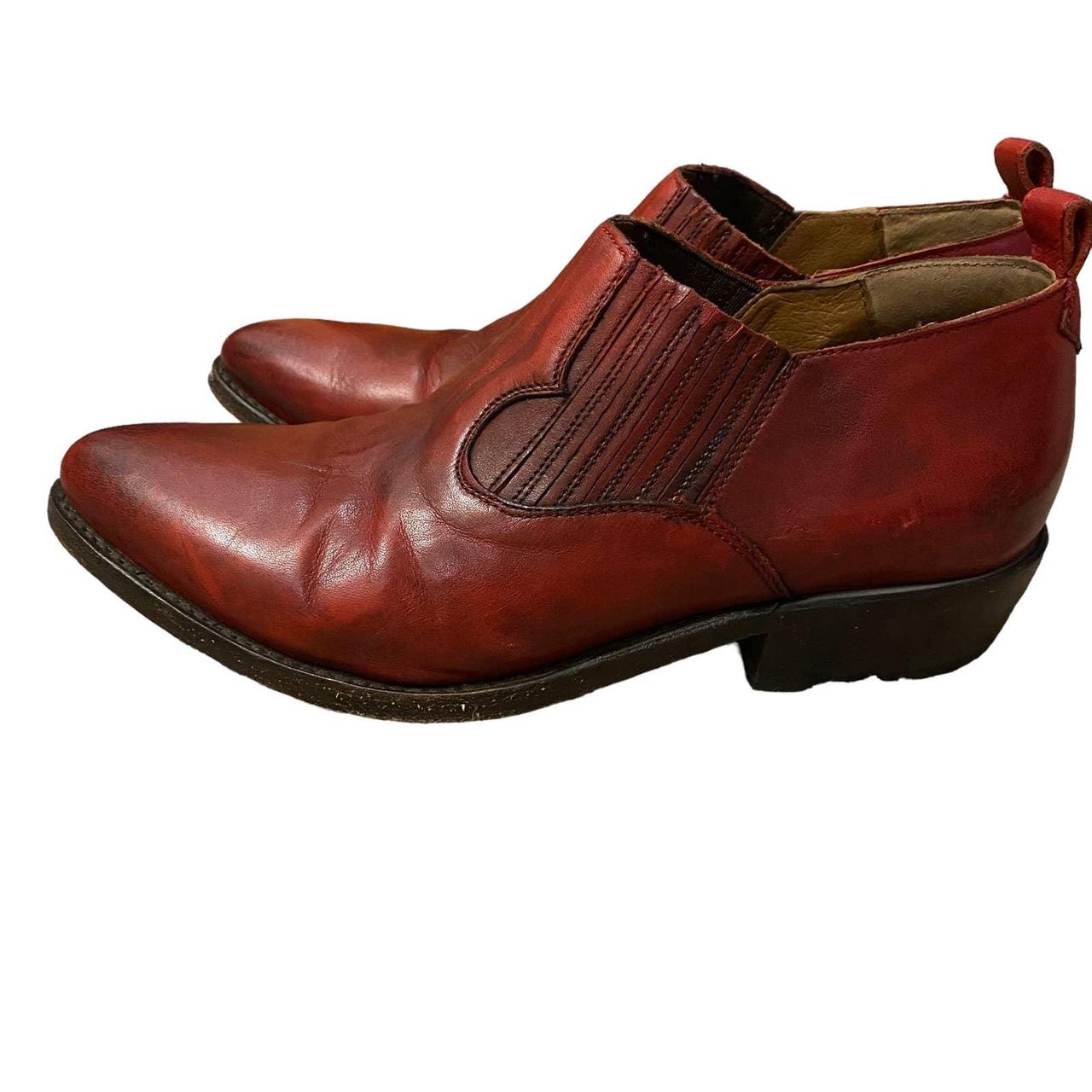 Frye Men's Red Boots | Depop