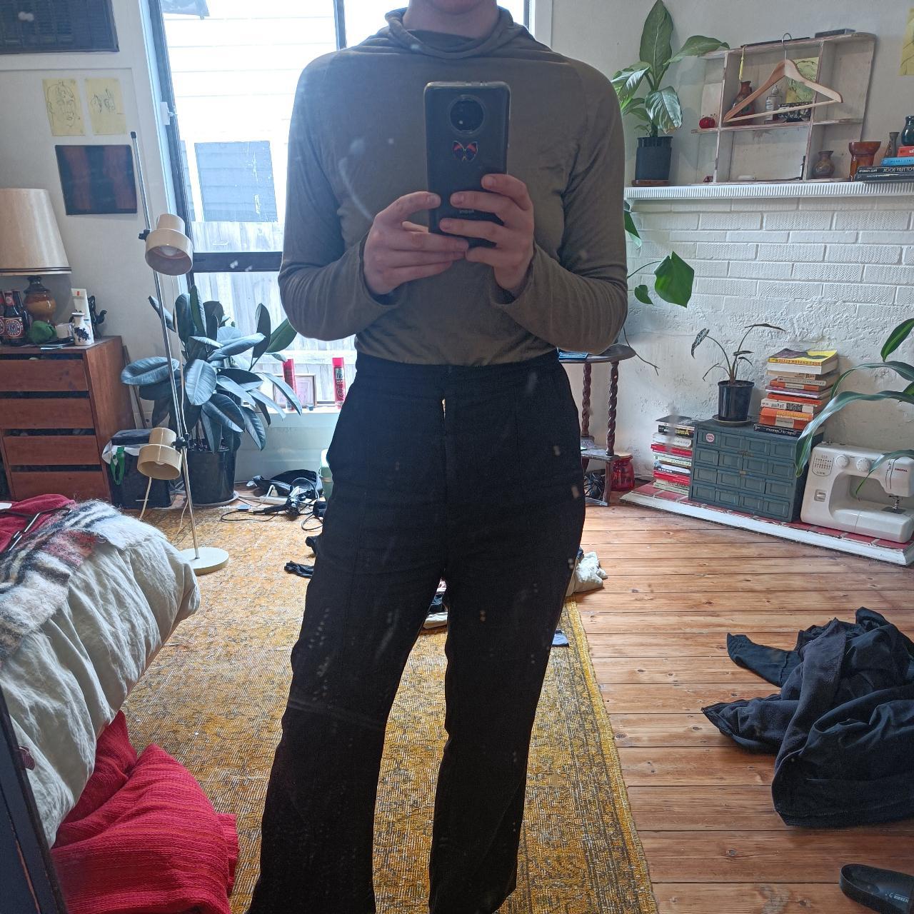 Monk House design khaki long sleeve with scalloped... Depop