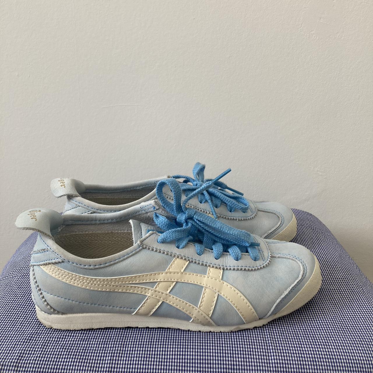 Genuine onitsuka tigers in arctic blue only worn... - Depop